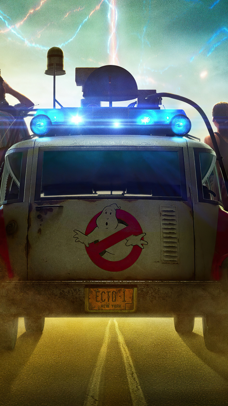 Ghostbusters Afterlife, Columbia Pictures, Ghost Corps, Action, Poster. Wallpaper in 750x1334 Resolution