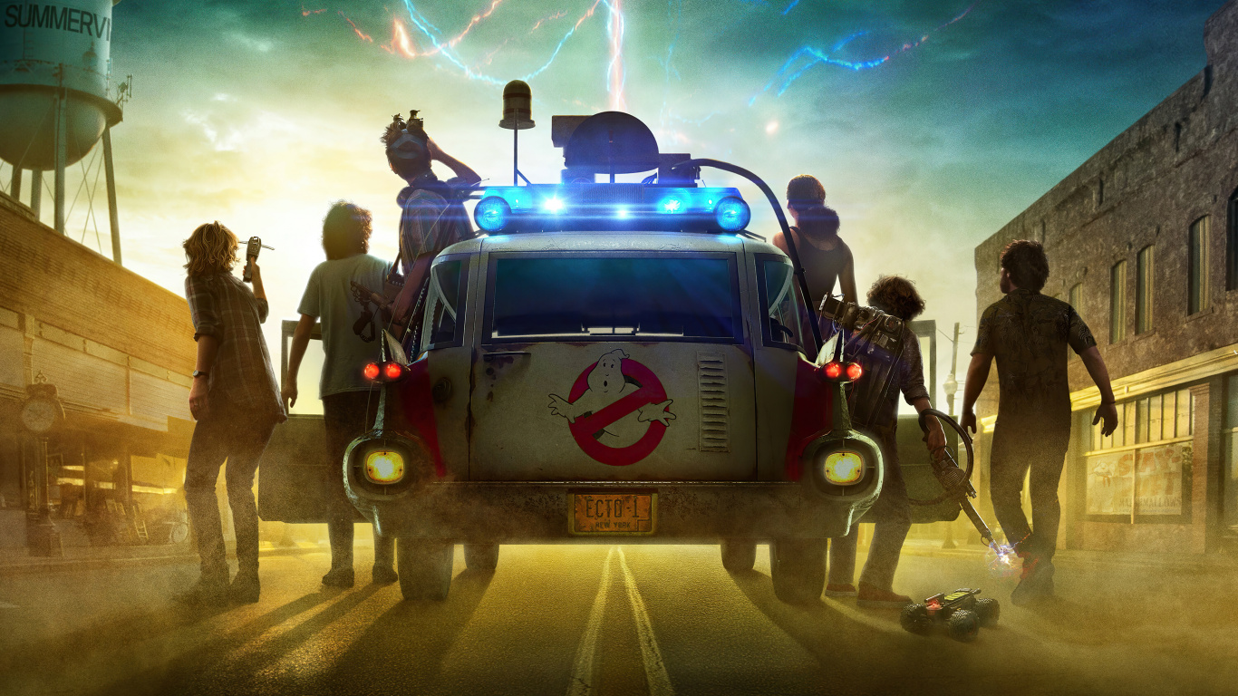 Ghostbusters Afterlife, Photos de Columbia, Corps Fantôme, Action, Affiche. Wallpaper in 1366x768 Resolution