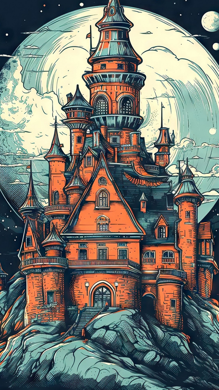 Medieval Architecture, Art, Architecture, Visual Arts, Drawing. Wallpaper in 750x1334 Resolution