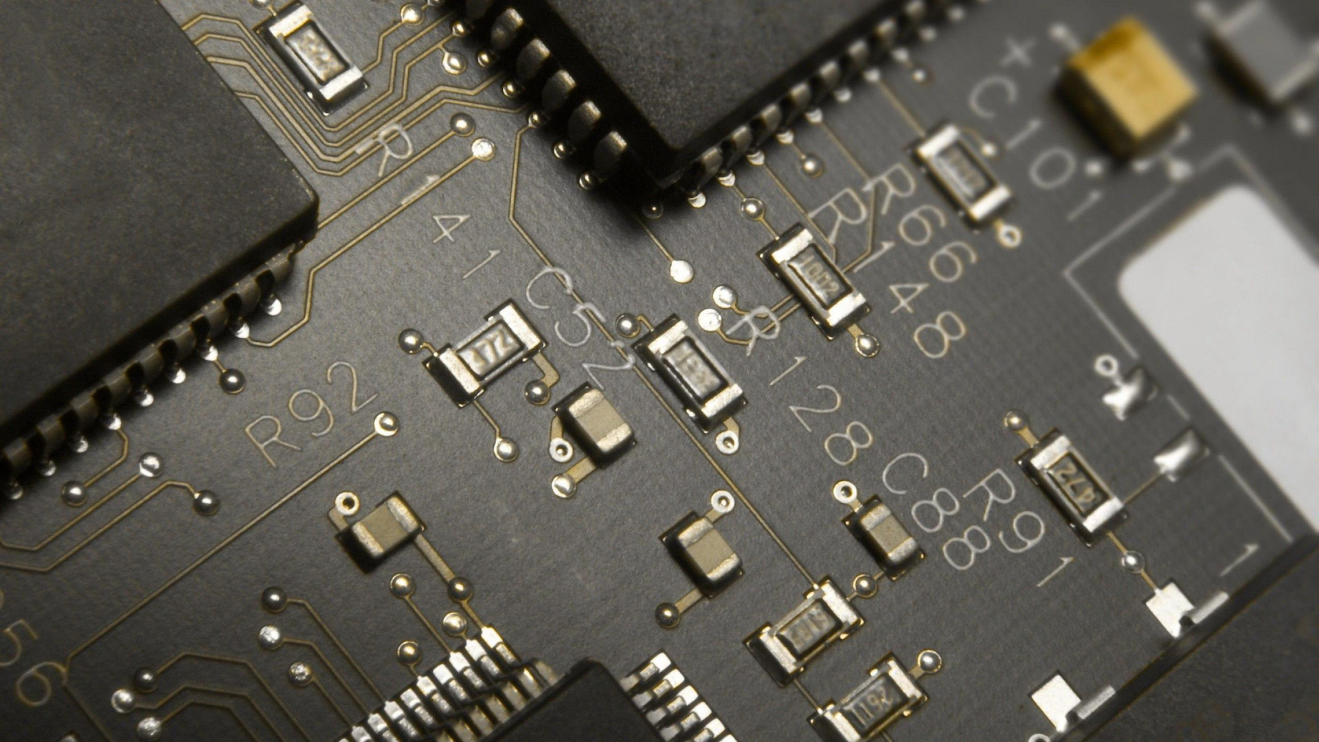 Schwarzer Und Silberner Audiomixer. Wallpaper in 1920x1080 Resolution