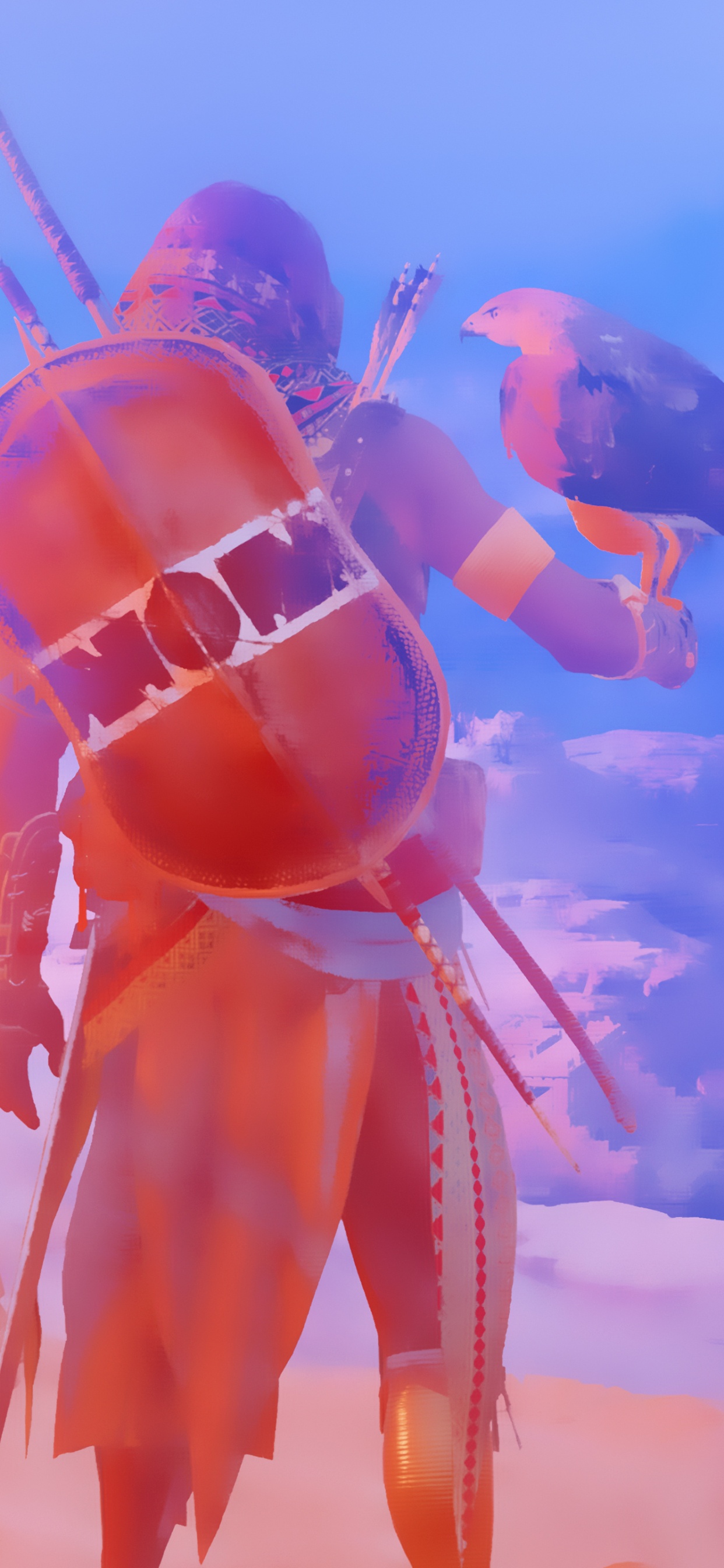 Assassins Creed Origines, Illustration, Art, Jeu Pc, Ciel. Wallpaper in 1242x2688 Resolution