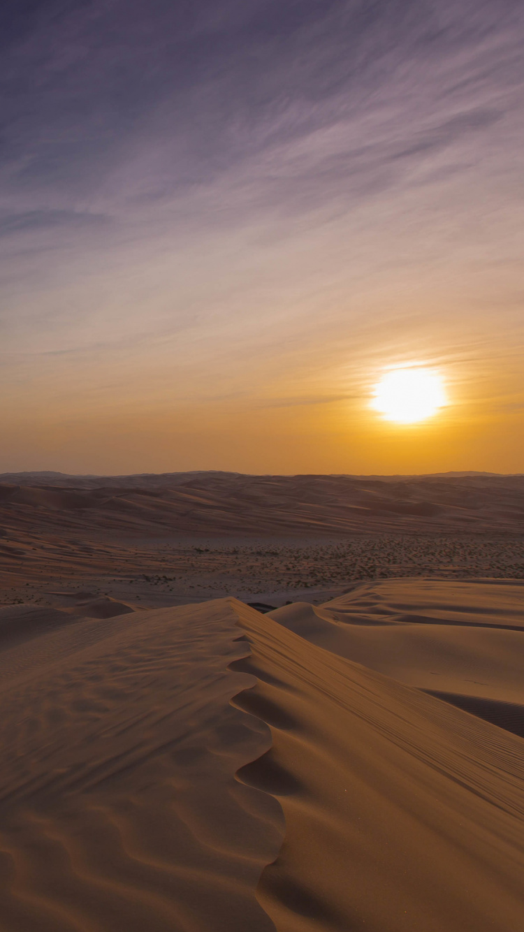 Desert Under White Cloudy Sky During Daytime. Wallpaper in 750x1334 Resolution