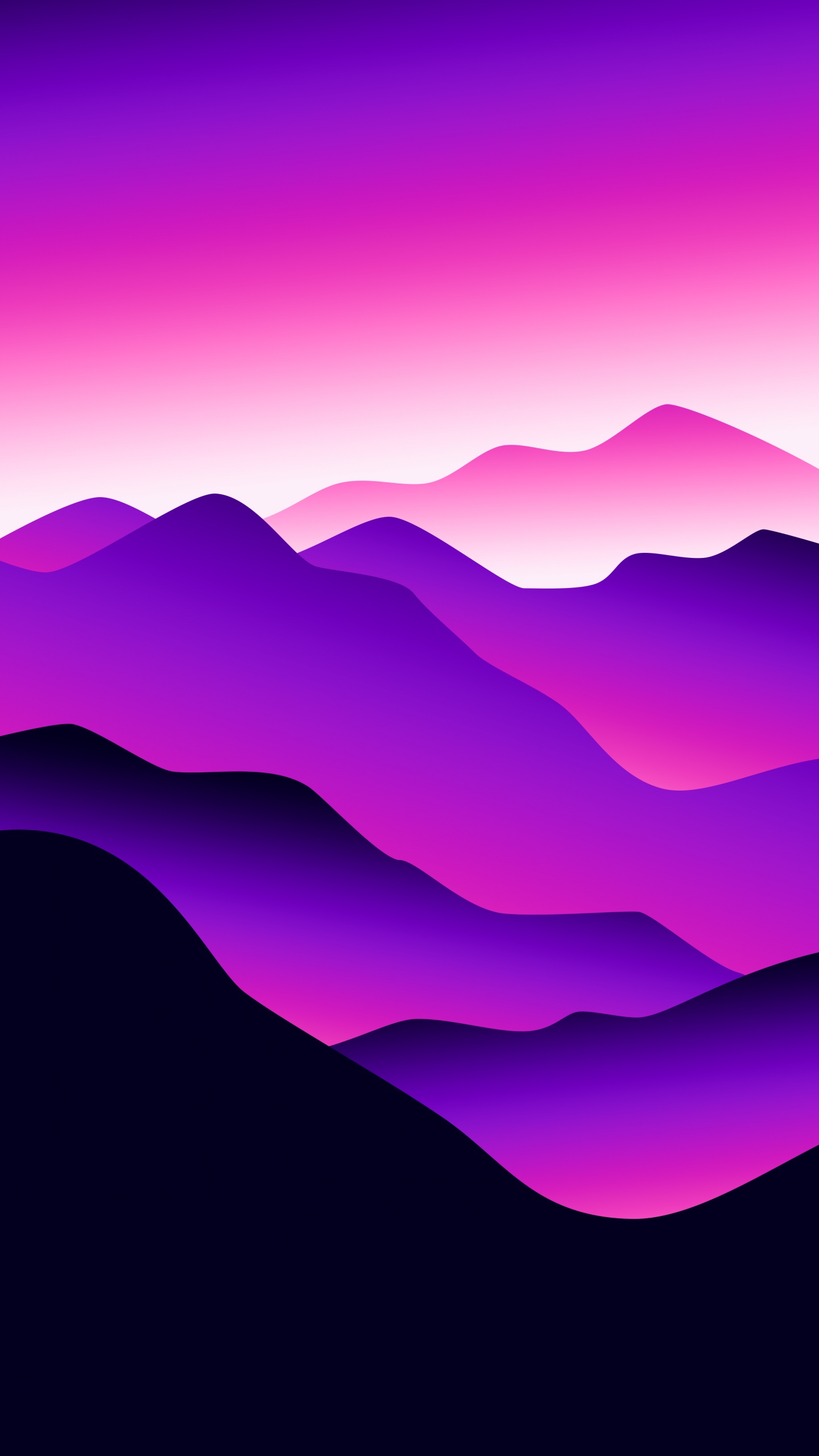 Ambiente, Montaña, Morado, Paisaje Natural, Afterglow. Wallpaper in 1440x2560 Resolution