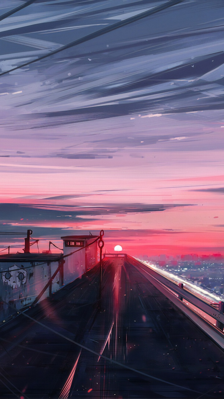 Mujer de Chaqueta Negra Sentada en la Parte Superior Del Edificio Durante el Día. Wallpaper in 720x1280 Resolution