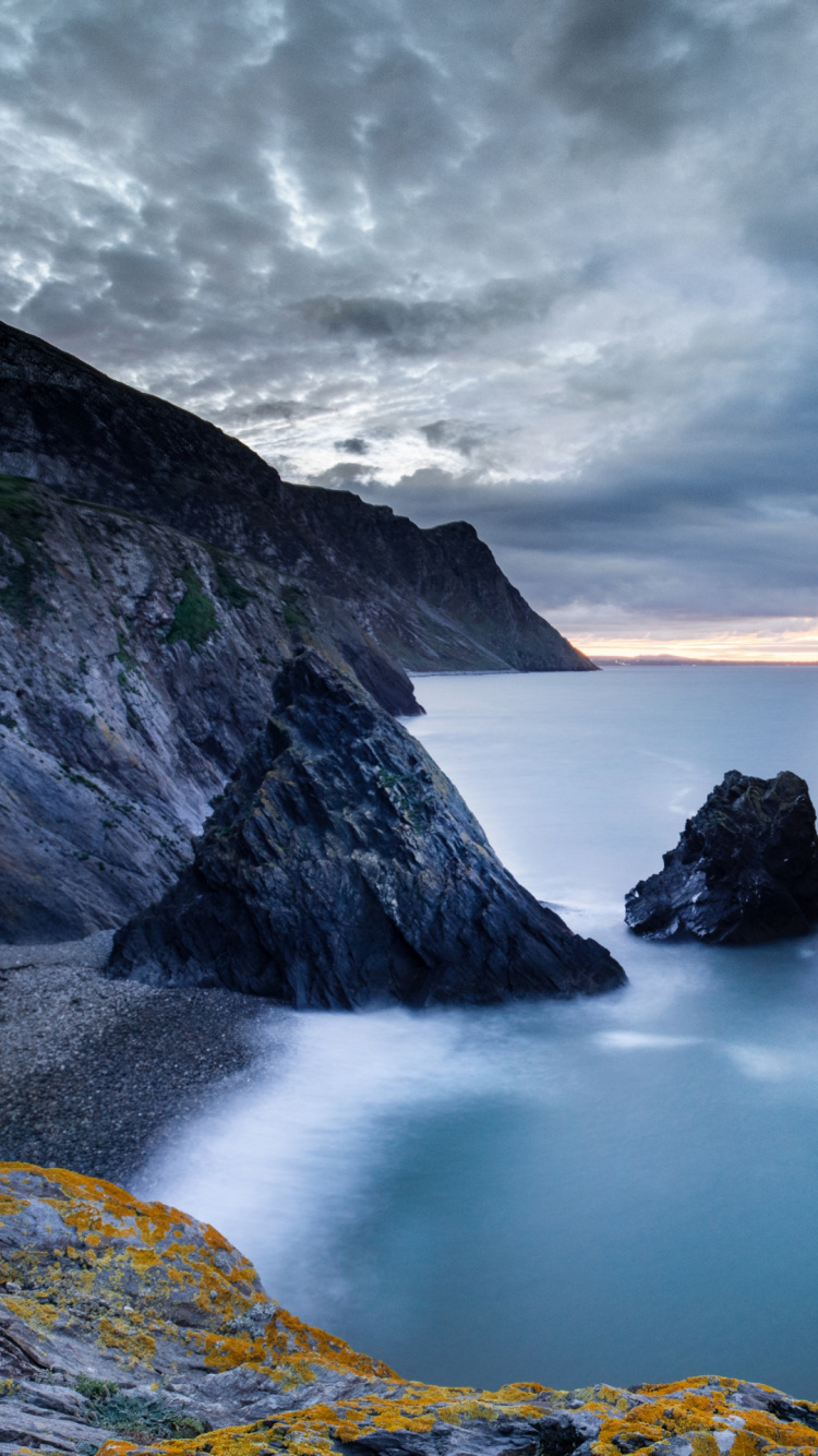 Nature, Falaise, Mer, Côte, Fjord. Wallpaper in 750x1334 Resolution