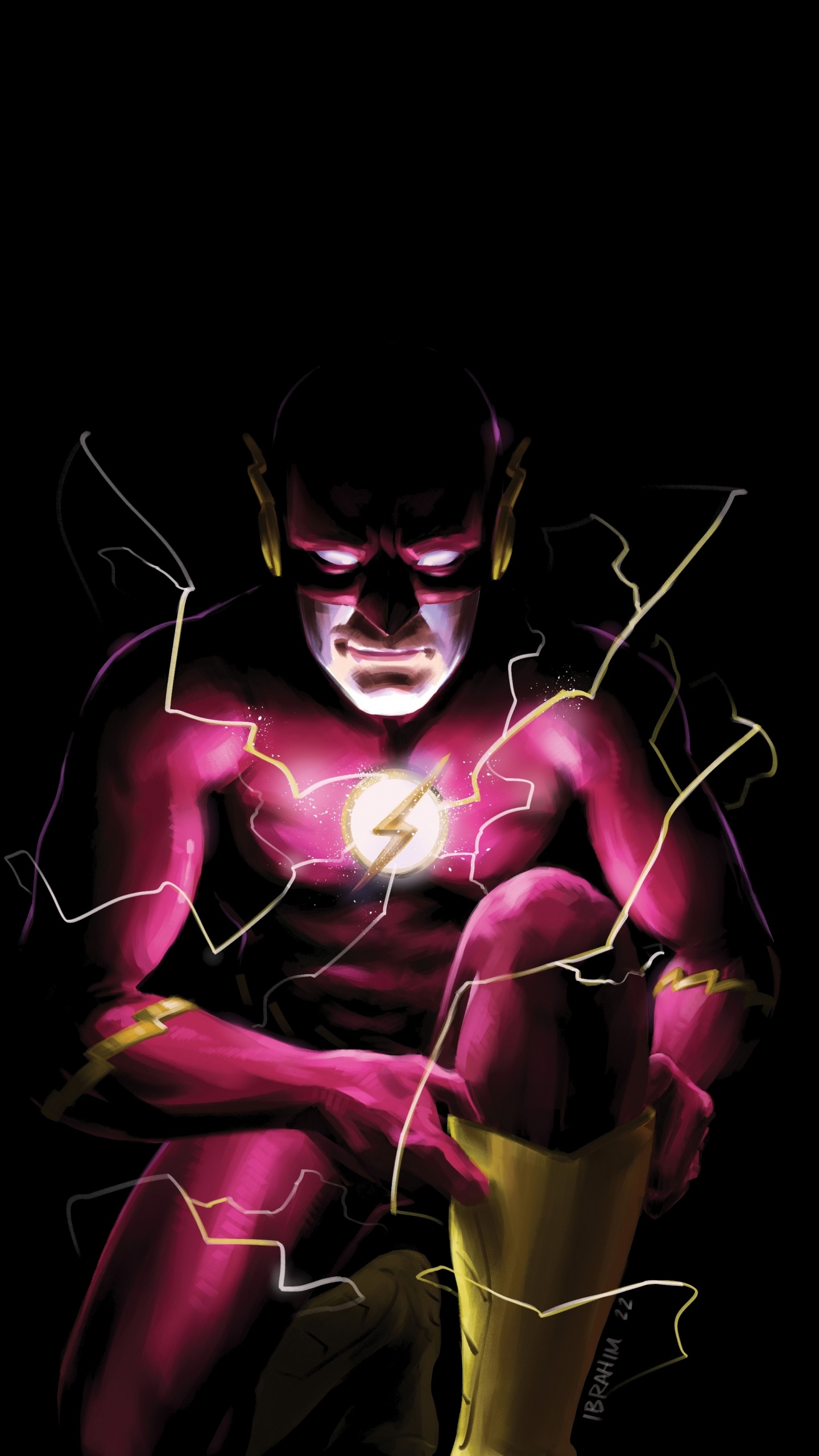 Flash de Guerra de un Minuto, Wally West, Minuto, Tiempo, Morado. Wallpaper in 1440x2560 Resolution