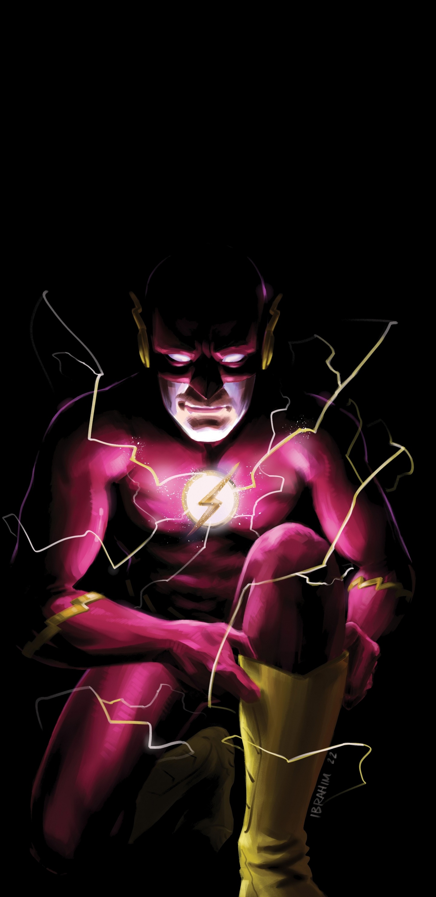 Flash de Guerra de un Minuto, Wally West, Minuto, Tiempo, Morado. Wallpaper in 1440x2960 Resolution