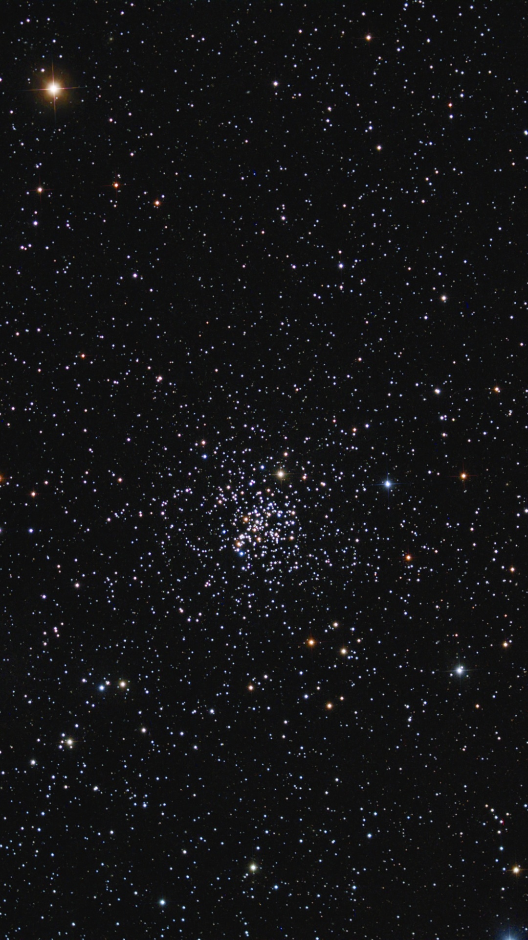 Weißer Und Blauer Mond Während Der Nacht. Wallpaper in 1080x1920 Resolution