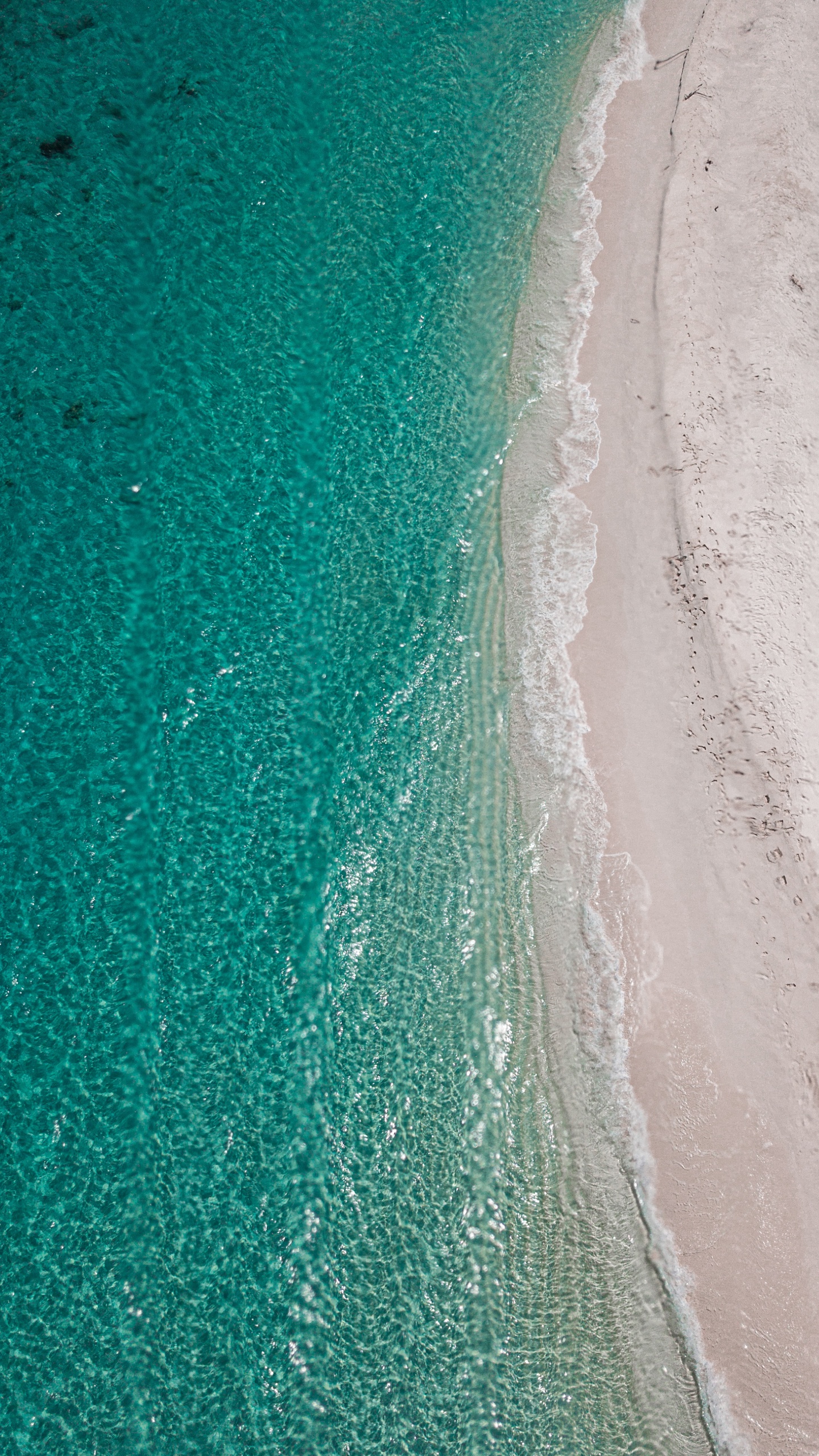 Atmosphere, Coast, Sand, Azure, Sea. Wallpaper in 1440x2560 Resolution