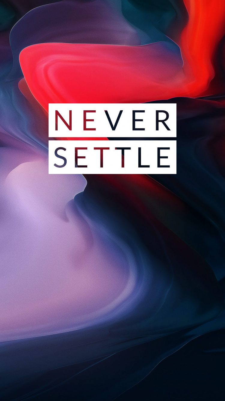 OnePlus 6, ne Jamais Régler Oneplus 6, OnePlus 6T, OnePlus 7, Red. Wallpaper in 750x1334 Resolution
