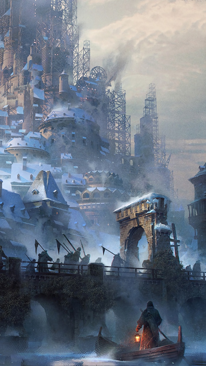 艺术, 城堡, 幻想, 绘画, 阿姆斯特丹 壁纸 720x1280 允许