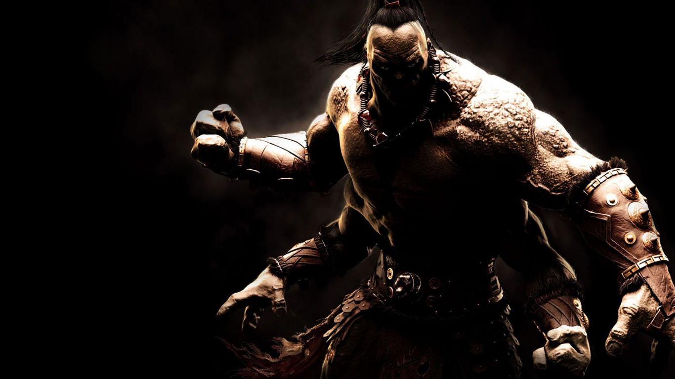 Mortal Kombat x, Mortal Kombat 11, Mortal Kombat, Goro, Action Figure. Wallpaper in 1366x768 Resolution