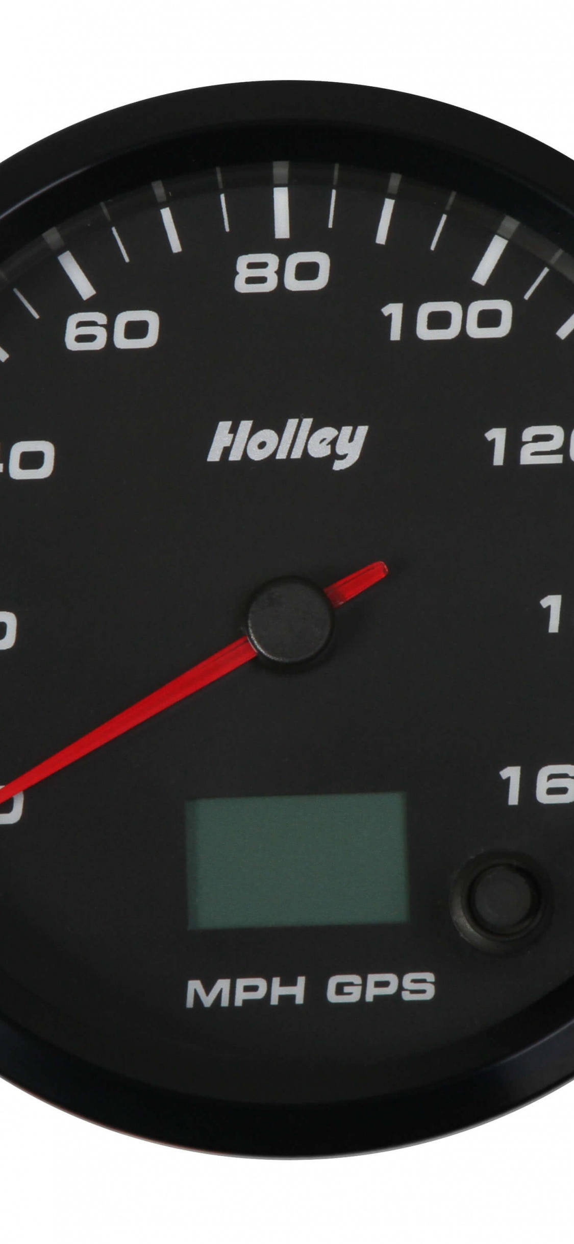 Schwarzer Tacho Bei 0 km h. Wallpaper in 1125x2436 Resolution