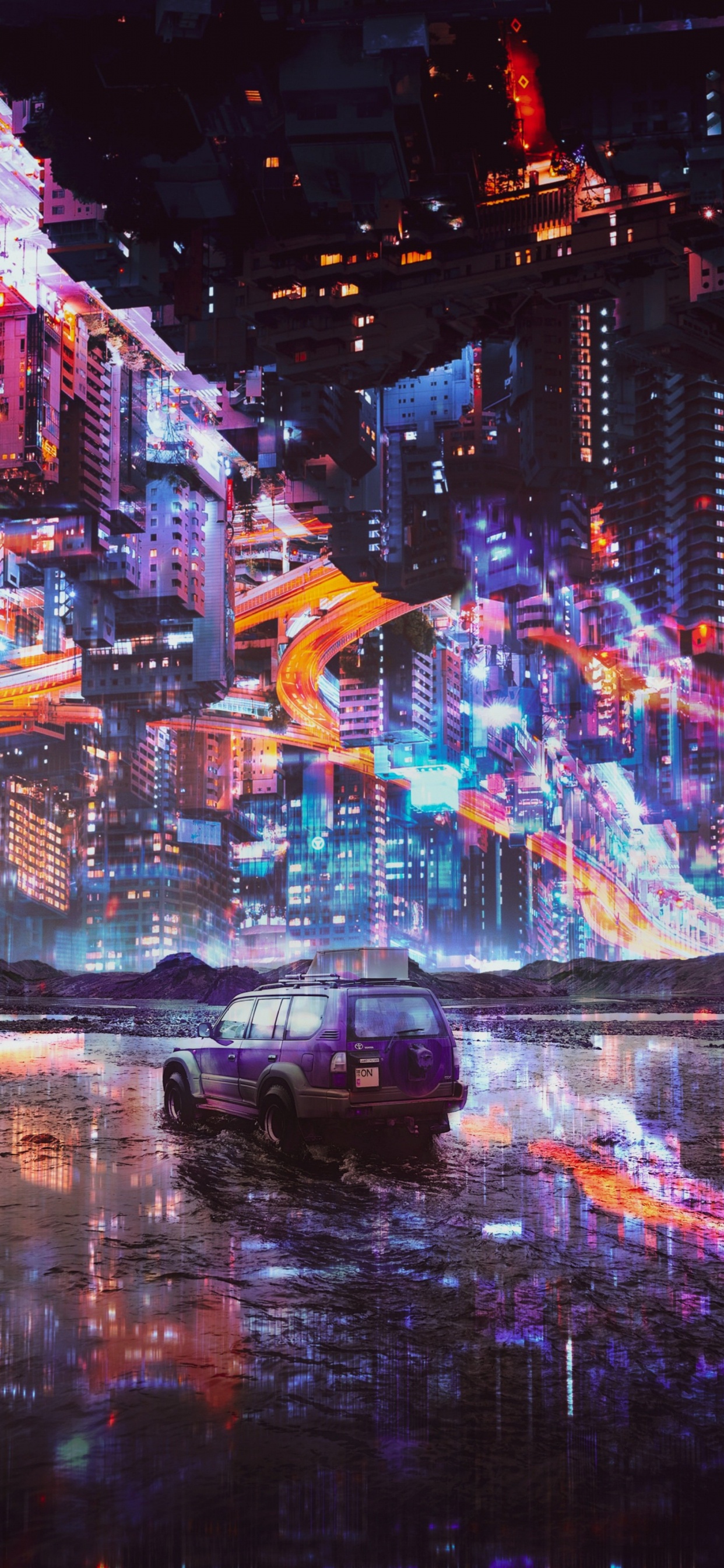 Surreal City, Cityscape, Art, Wisgoon - Social Network, City. Wallpaper in 1242x2688 Resolution