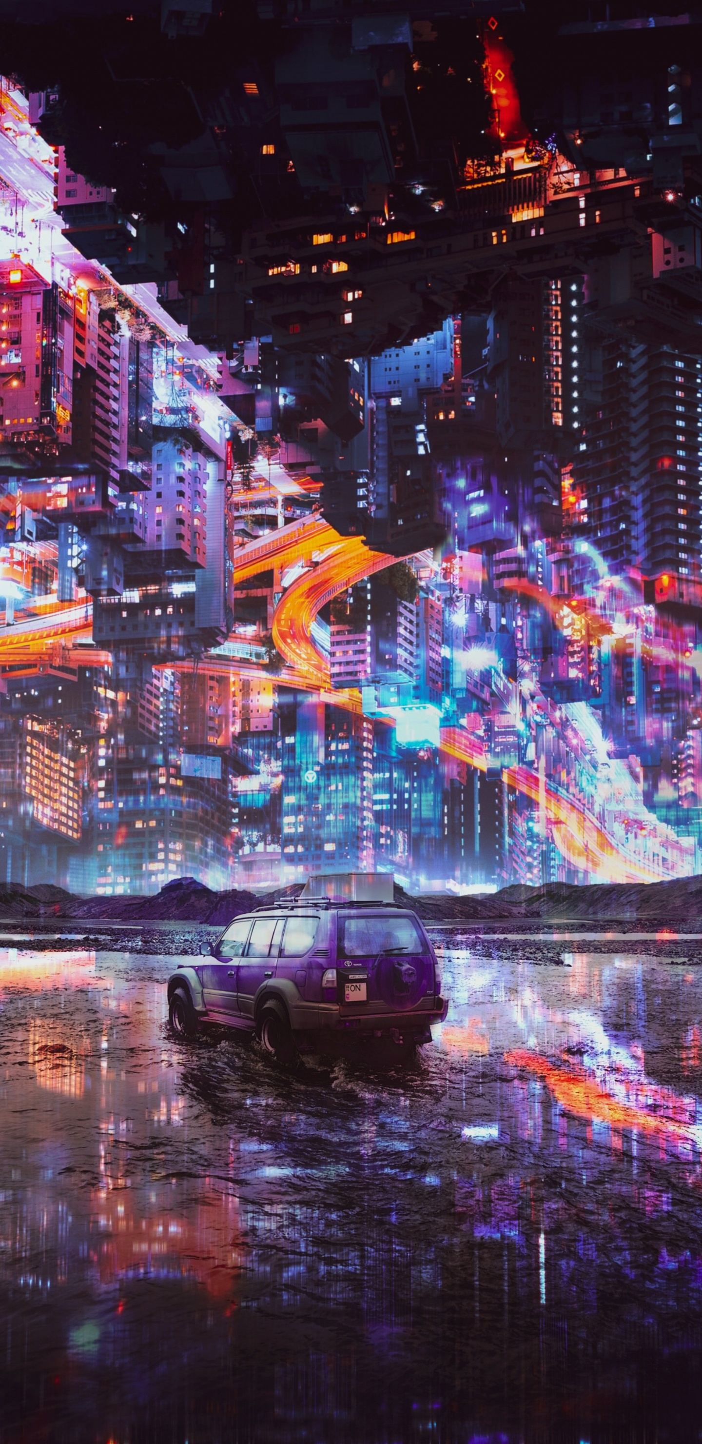 Surreal City, Cityscape, Art, Wisgoon - Social Network, City. Wallpaper in 1440x2960 Resolution