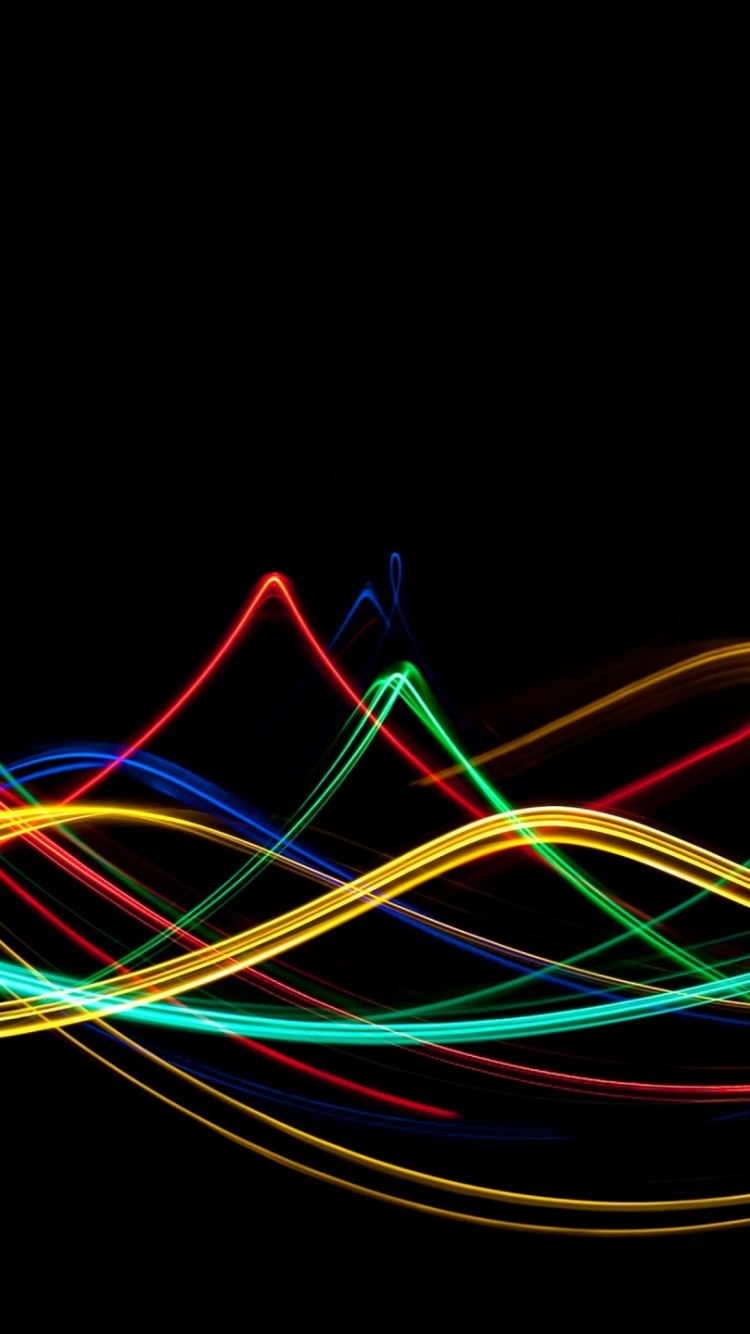 Lumière Rouge Jaune et Bleue. Wallpaper in 750x1334 Resolution