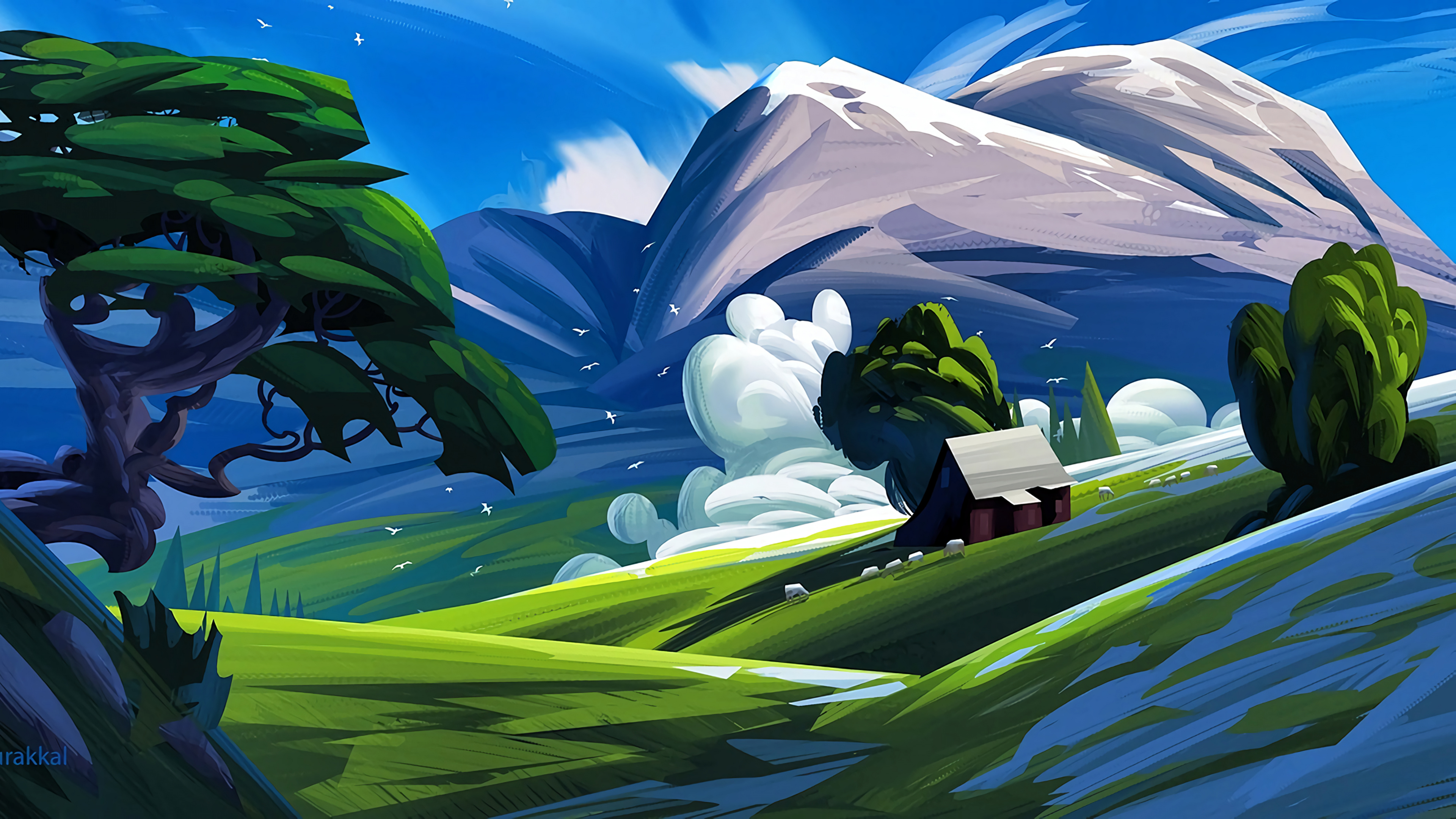 Personne en Veste Noire et Pantalon Noir Assis Sur un Terrain D'herbe Verte. Wallpaper in 3840x2160 Resolution