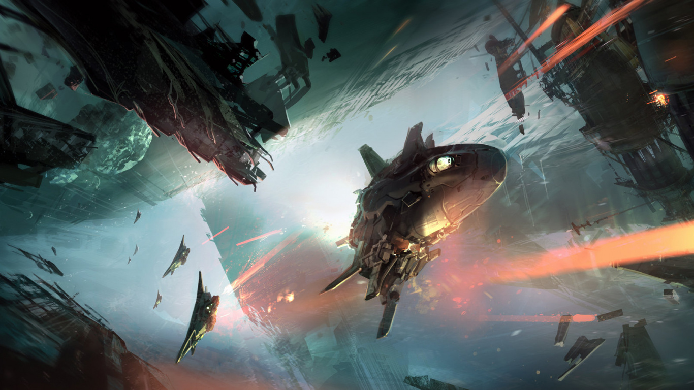 Halo-Konzeptkunst, Halo 4, Illustration, Kunst, Fan-Kunst. Wallpaper in 1366x768 Resolution