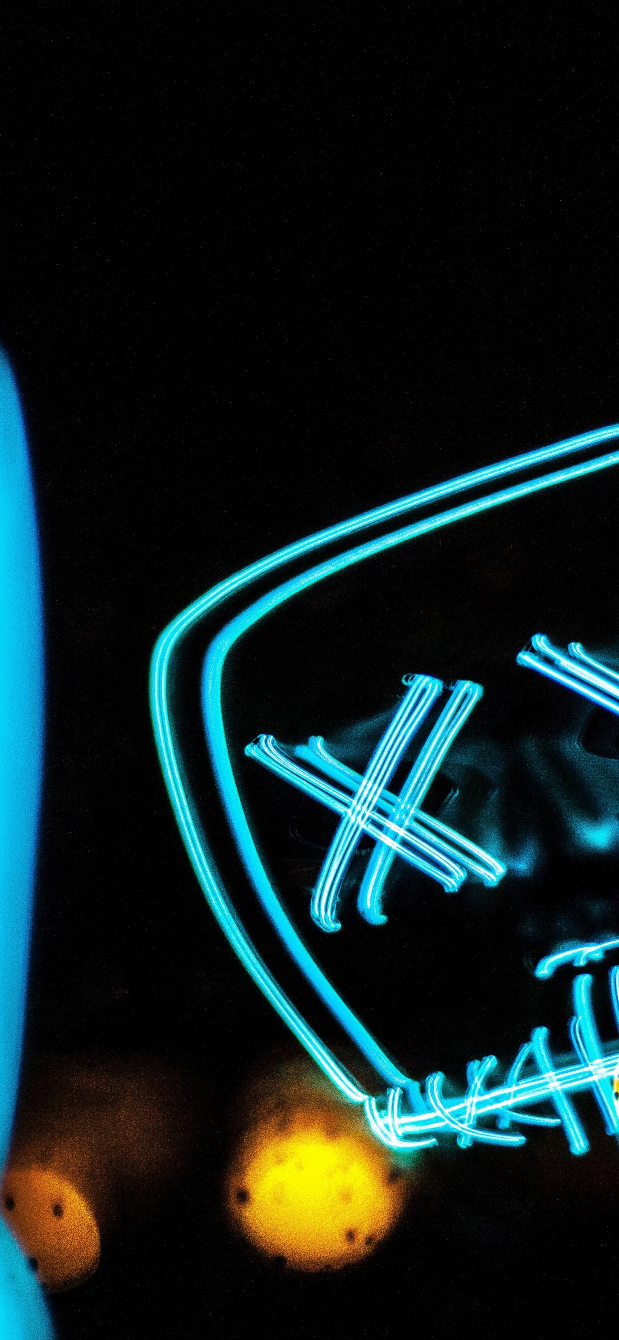 Azul, Luz, Turquesa, Neon, Dedo. Wallpaper in 1242x2688 Resolution