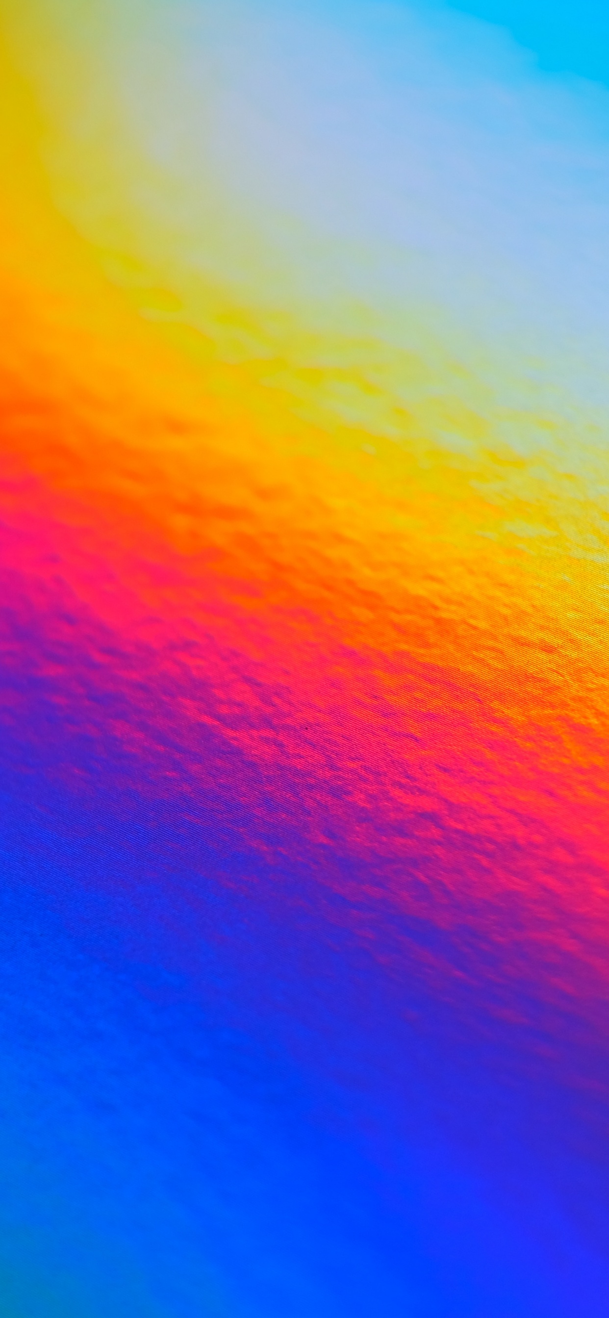 Peinture Abstraite Orange et Bleue. Wallpaper in 1242x2688 Resolution