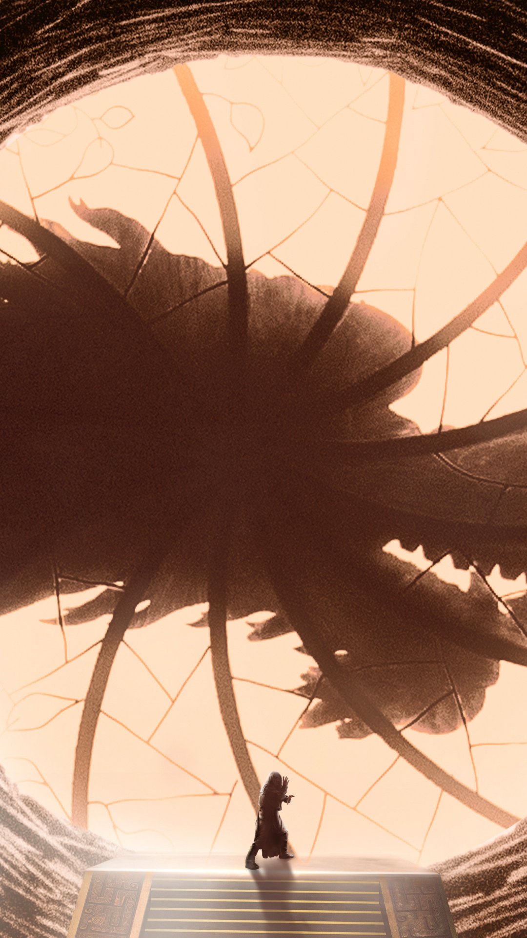 Black and White Abstract Illustration. Wallpaper in 1080x1920 Resolution