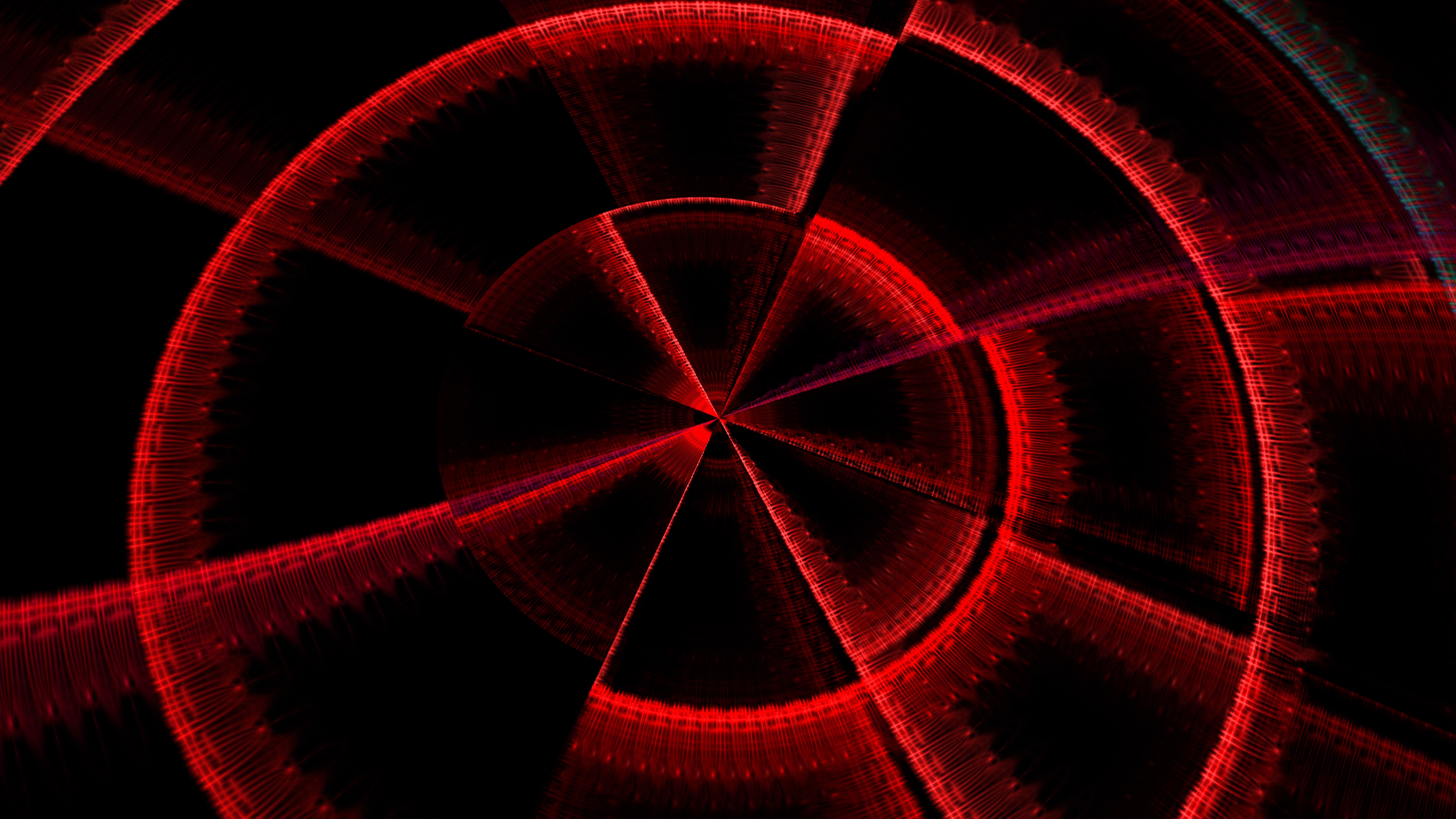 Black, Red, Pink, Magenta, Circle. Wallpaper in 3840x2160 Resolution