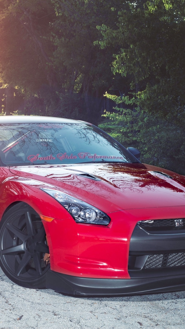 Ferrari 458 Italia Rojo en la Carretera Durante el Día. Wallpaper in 720x1280 Resolution