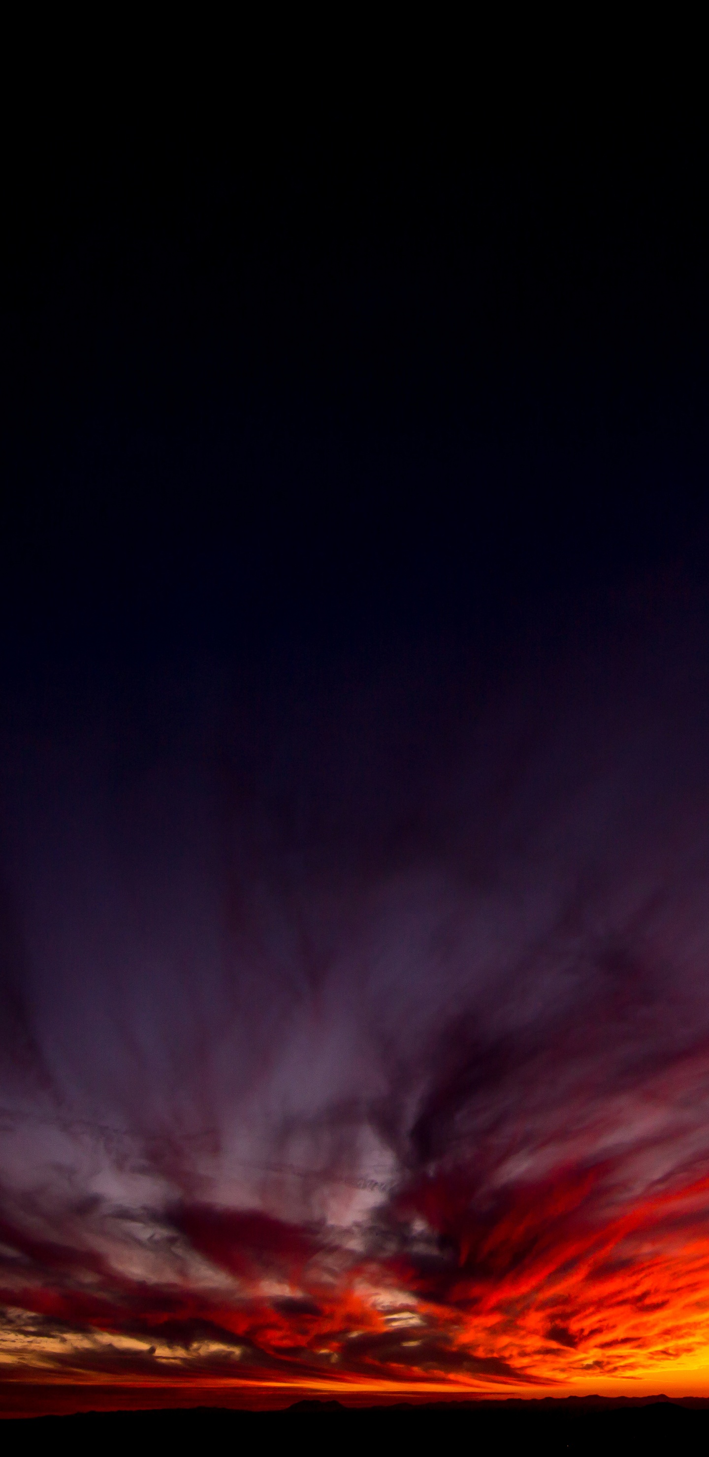 Sonnenuntergang, Abend, Afterglow, Horizont, Cloud. Wallpaper in 1440x2960 Resolution