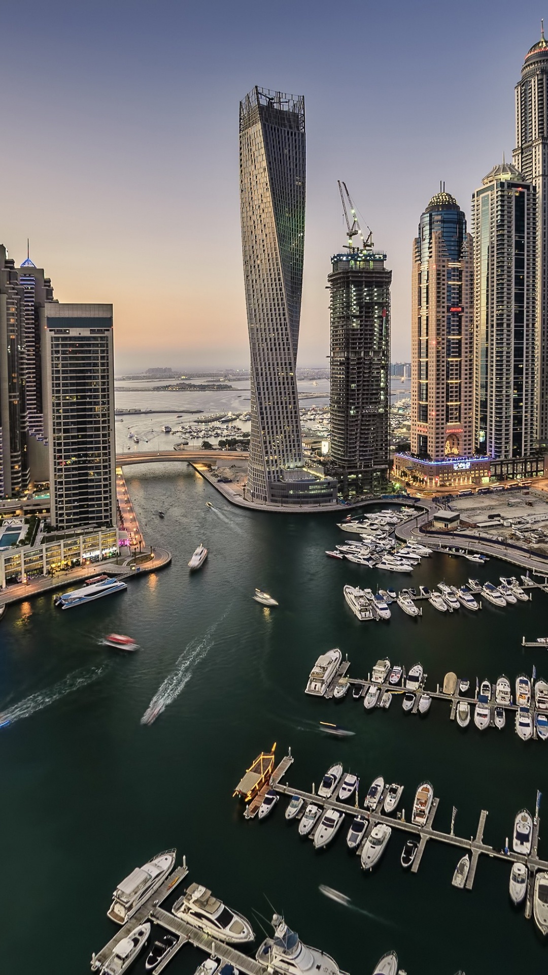 City Skyline During Night Time. Wallpaper in 1080x1920 Resolution