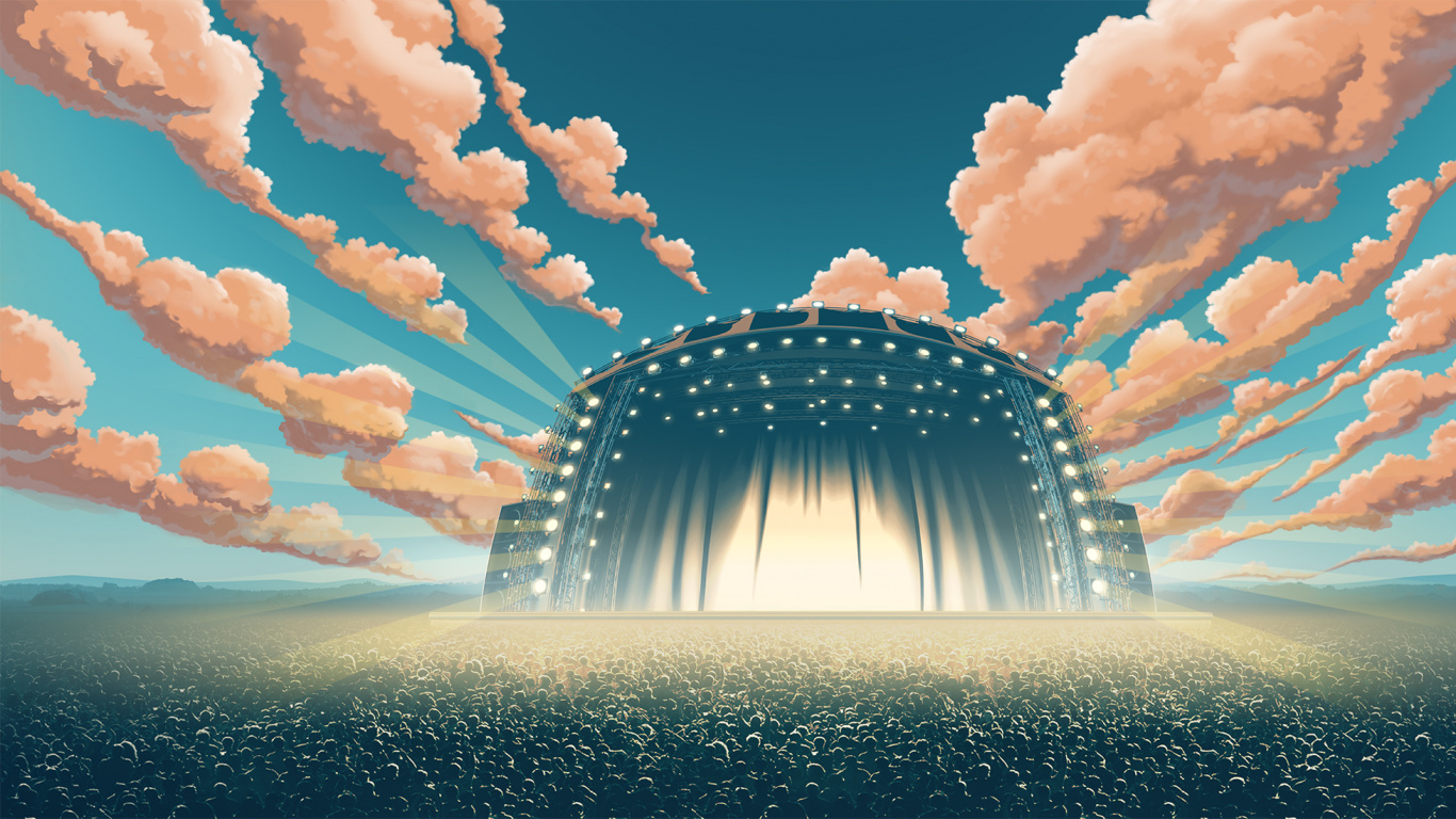 Formation de Nuages Au-dessus D'un Plan D'eau. Wallpaper in 1366x768 Resolution