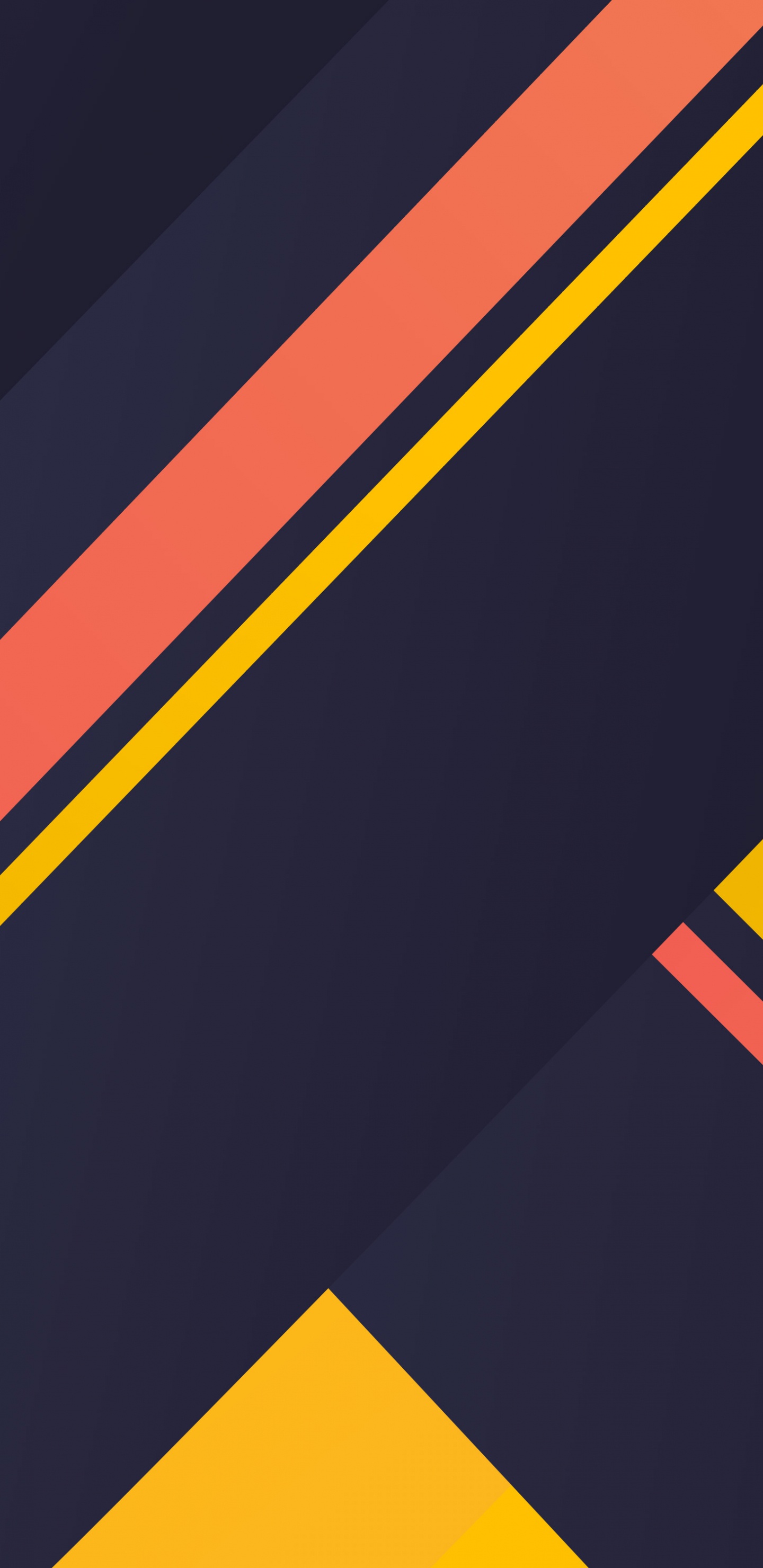 Red Yellow and Black Striped Illustration. Wallpaper in 1440x2960 Resolution