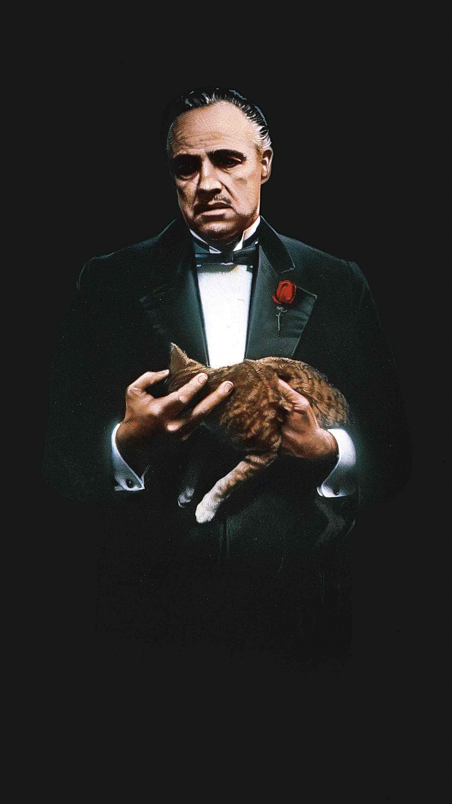 Godfather Don Corleone Art, al Pacino, The Godfather, Michael Corleone, Vito Corleone. Wallpaper in 1440x2560 Resolution