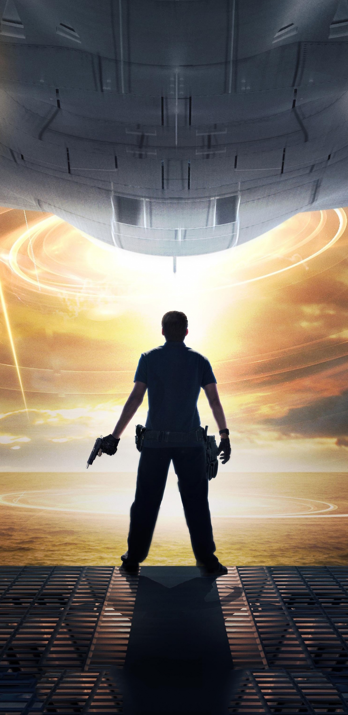 Man and Woman Standing on The Ground Under The Sun. Wallpaper in 1440x2960 Resolution