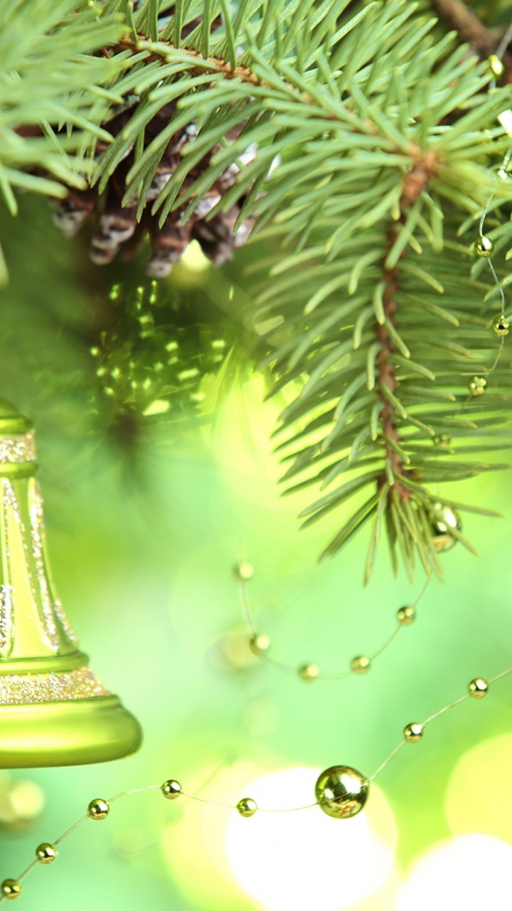 Christmas Day, Christmas Decoration, Tree, Spruce, Fir. Wallpaper in 720x1280 Resolution