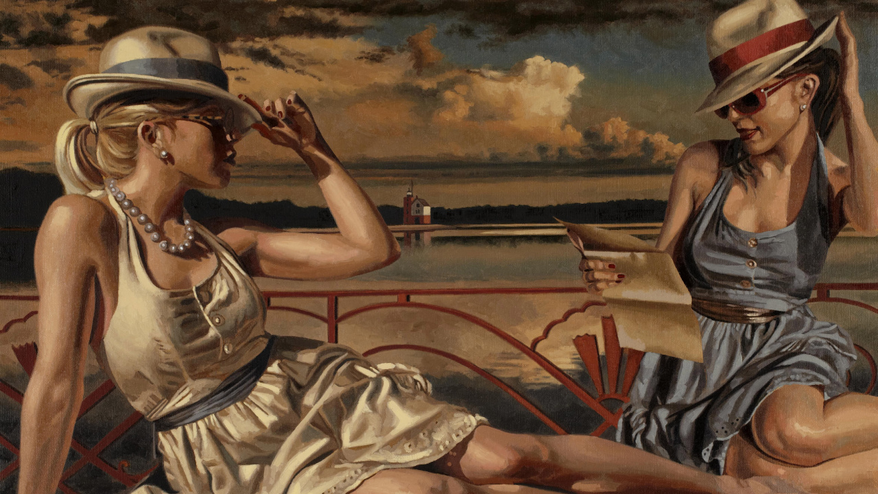 Óleo, Arte, Artista, Caricatura, la Mitología. Wallpaper in 1280x720 Resolution