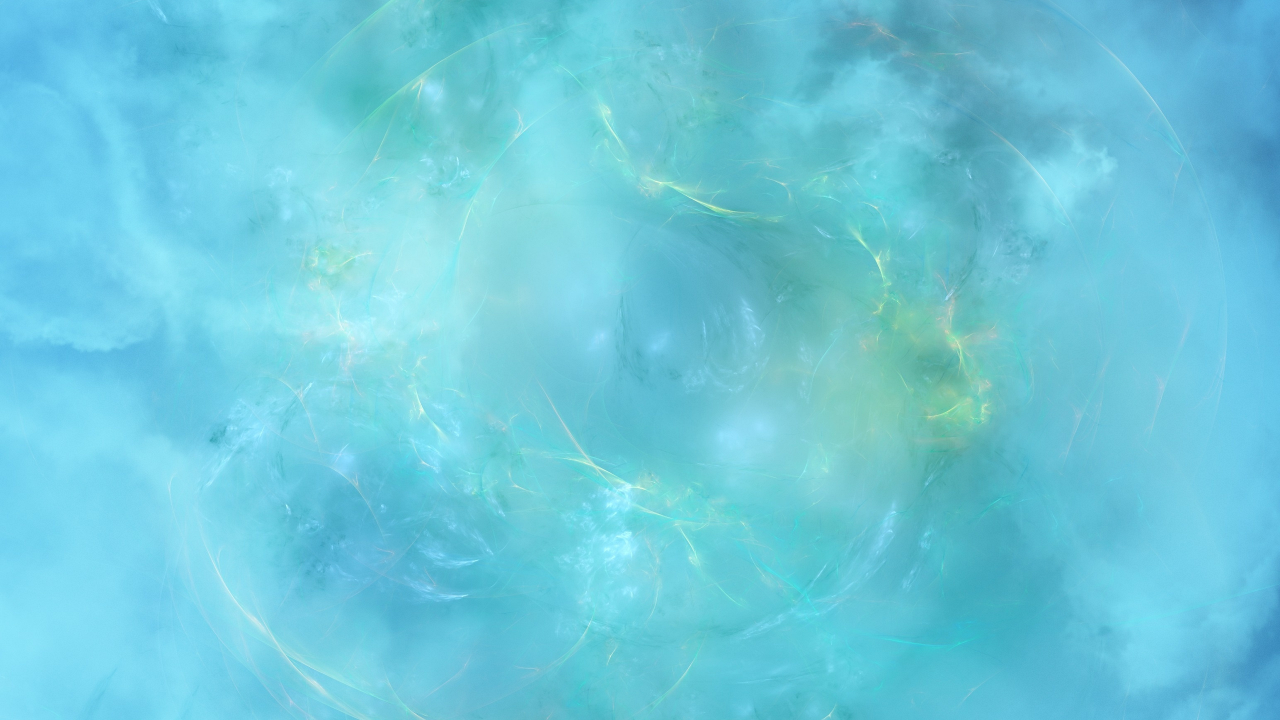 Green and Blue Abstract Painting. Wallpaper in 2560x1440 Resolution