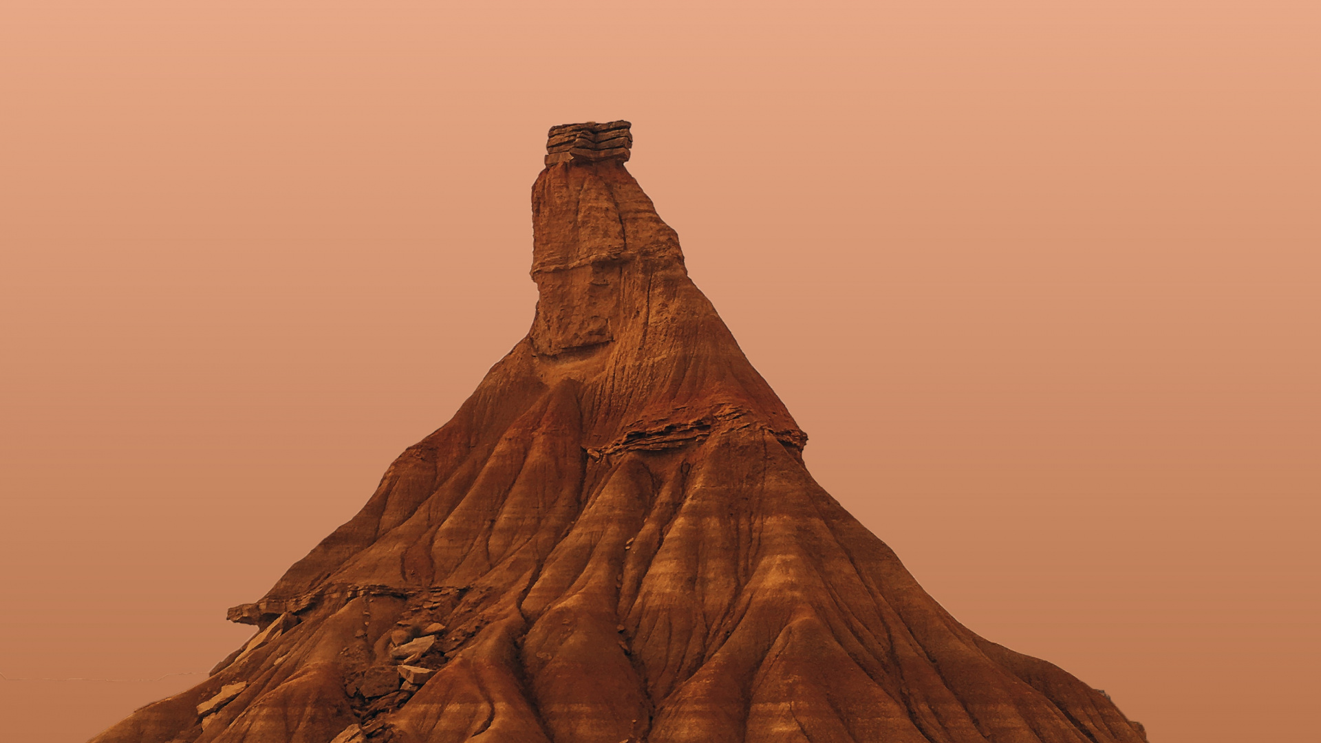 Bardenas Reales, Mountainous Landforms, Natural Environment, Rock, Butte. Wallpaper in 1920x1080 Resolution