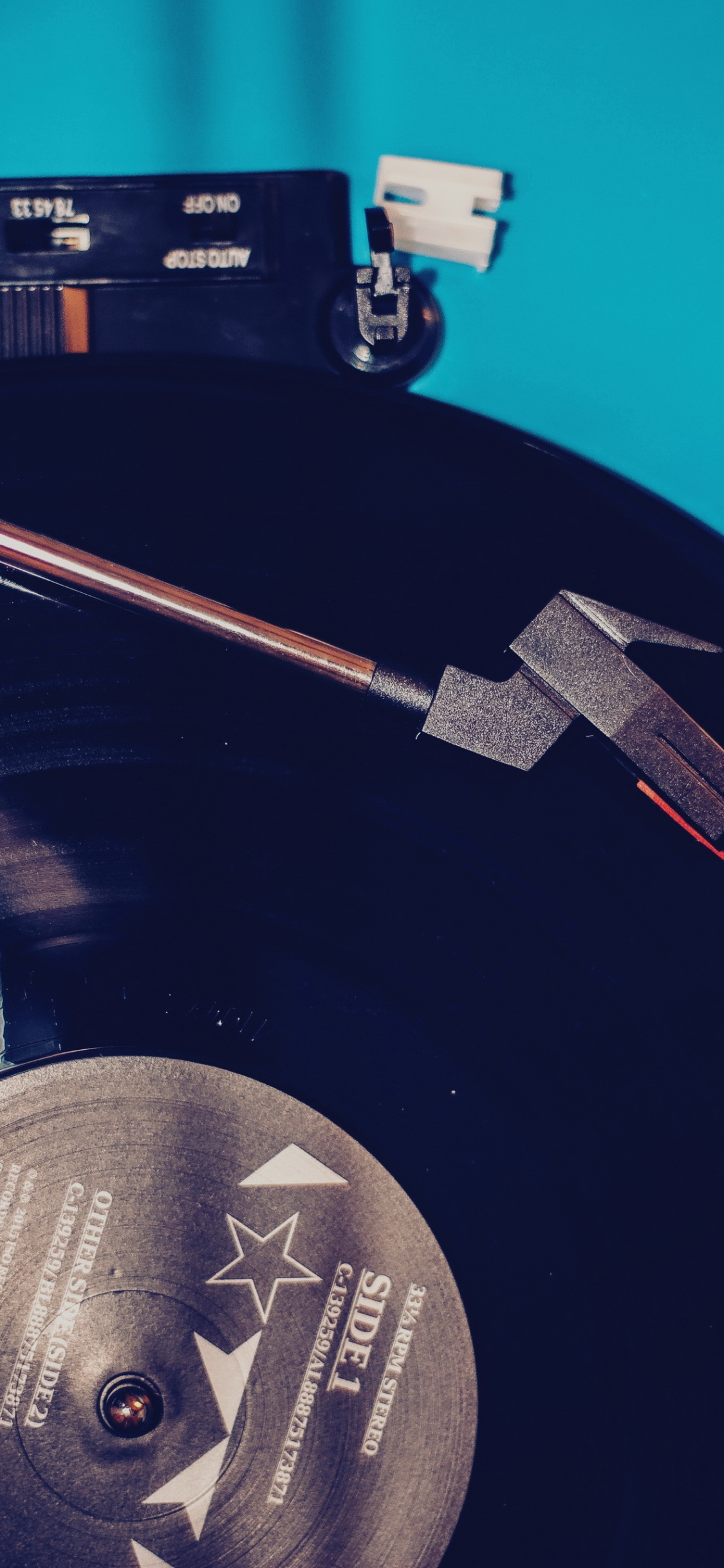 Poster, Hood, Record Player, Gramophone Record, Material Property. Wallpaper in 1125x2436 Resolution