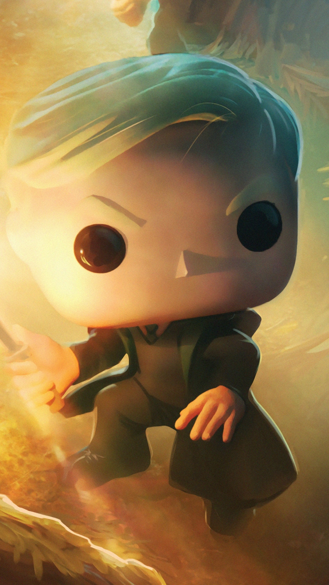 Harry Potter, Cartoon, People in Nature, Art, Happy. Wallpaper in 1080x1920 Resolution