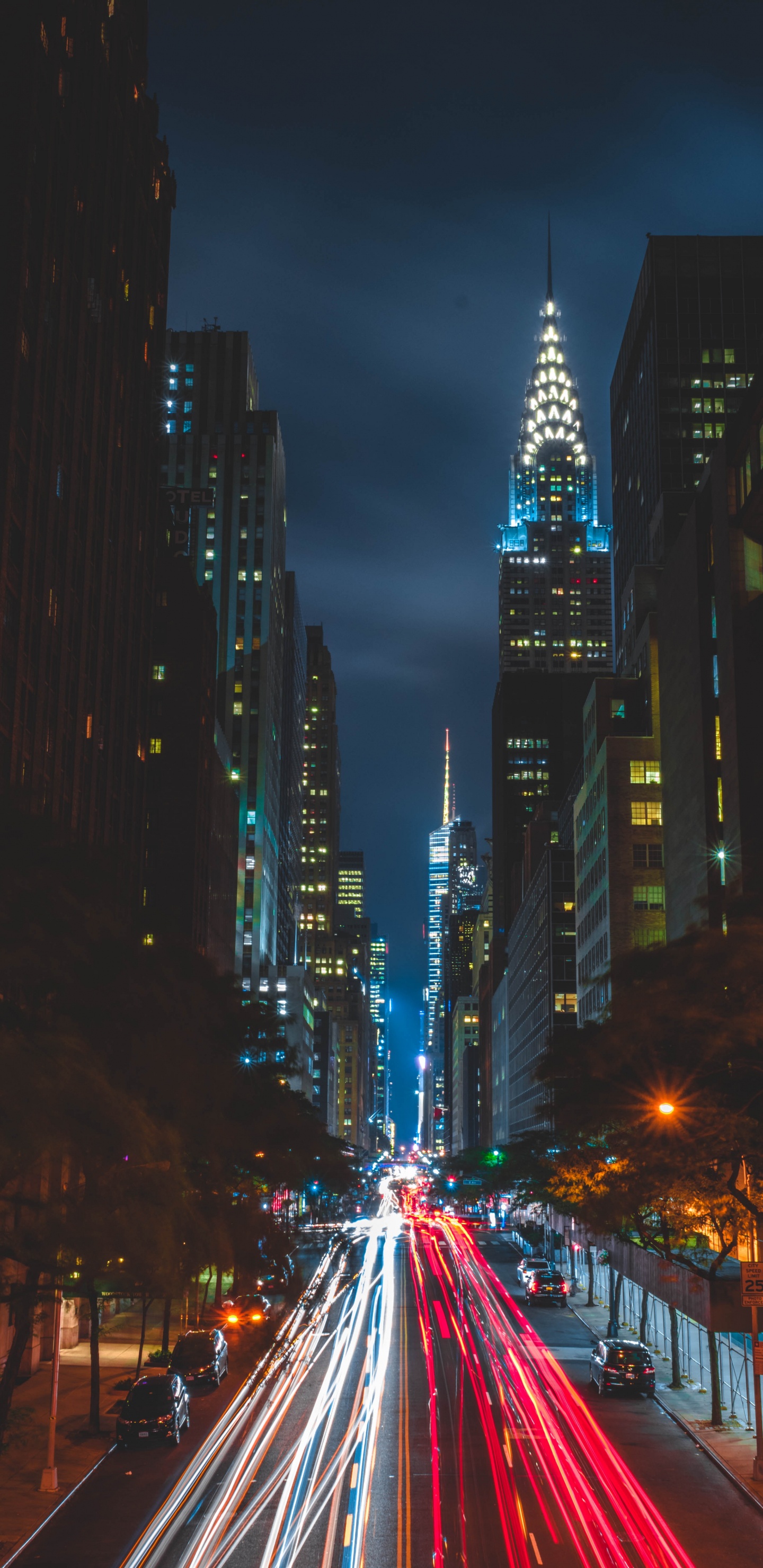 Time Lapse Photography of City Buildings During Night Time. Wallpaper in 1440x2960 Resolution