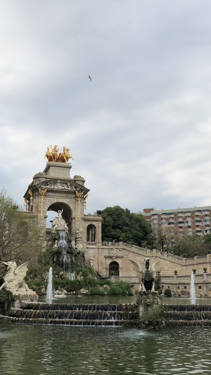 Parque de la Ciudadela, Agua, Atracción Turística, Turismo, Palmera. Wallpaper in 720x1280 Resolution