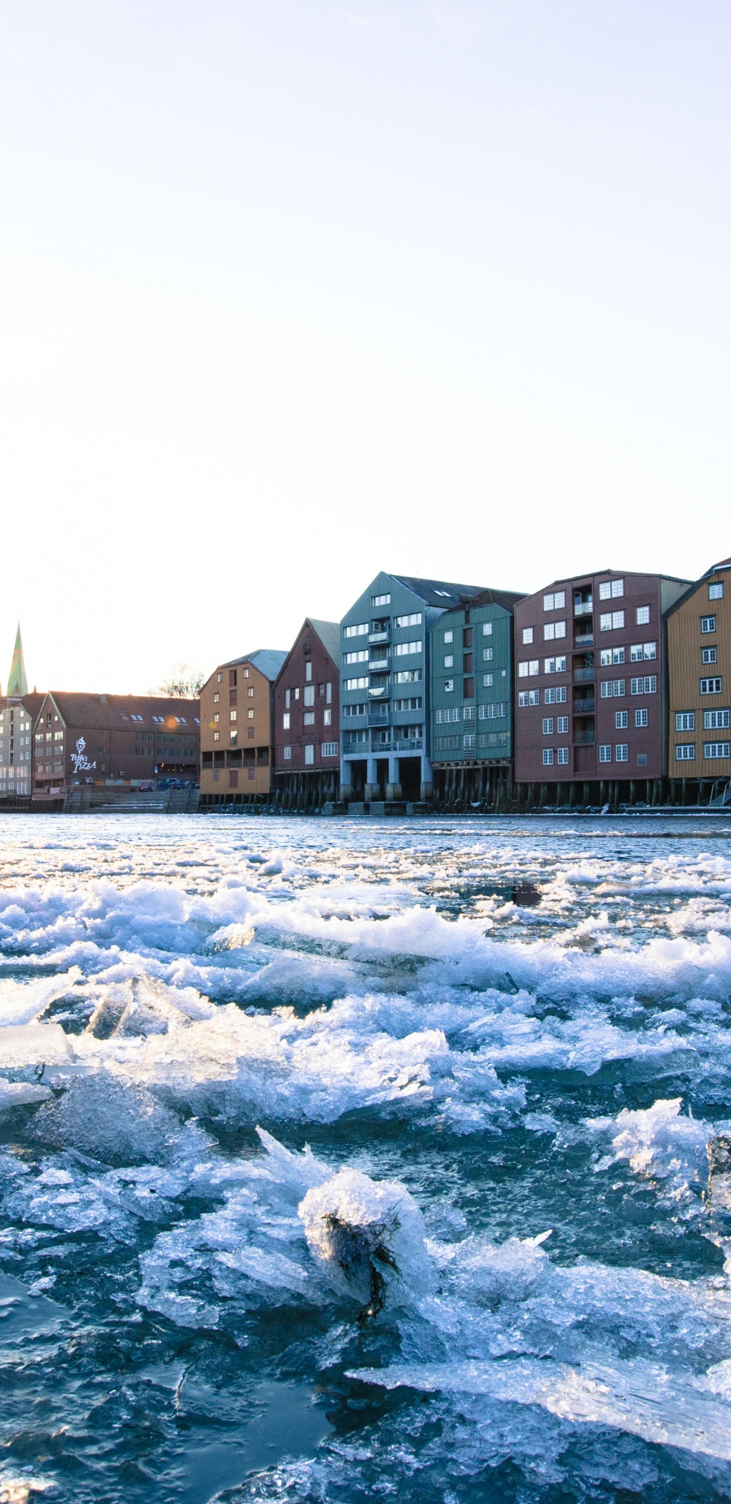 Trondheim, Erlend Ekseth, Water, Building, Cloud. Wallpaper in 1440x2960 Resolution