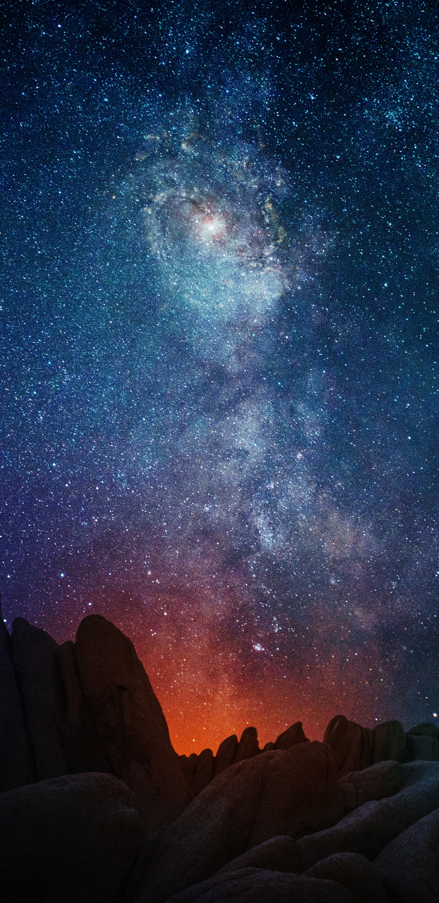 Voie Lactée, Galaxie, Atmosphère, Environnement Naturel, Paysage Naturel. Wallpaper in 1440x2960 Resolution