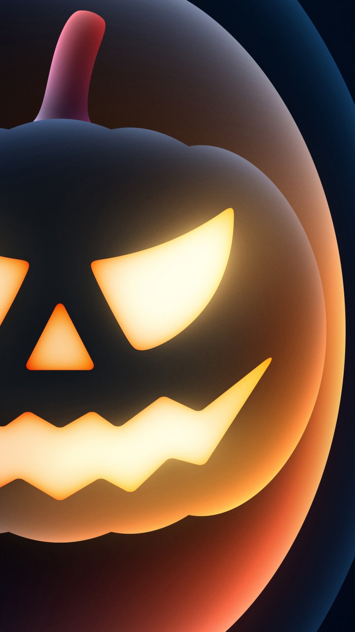 Helloween, 橙色, 黄色的, 琥珀色, 产生 壁纸 720x1280 允许