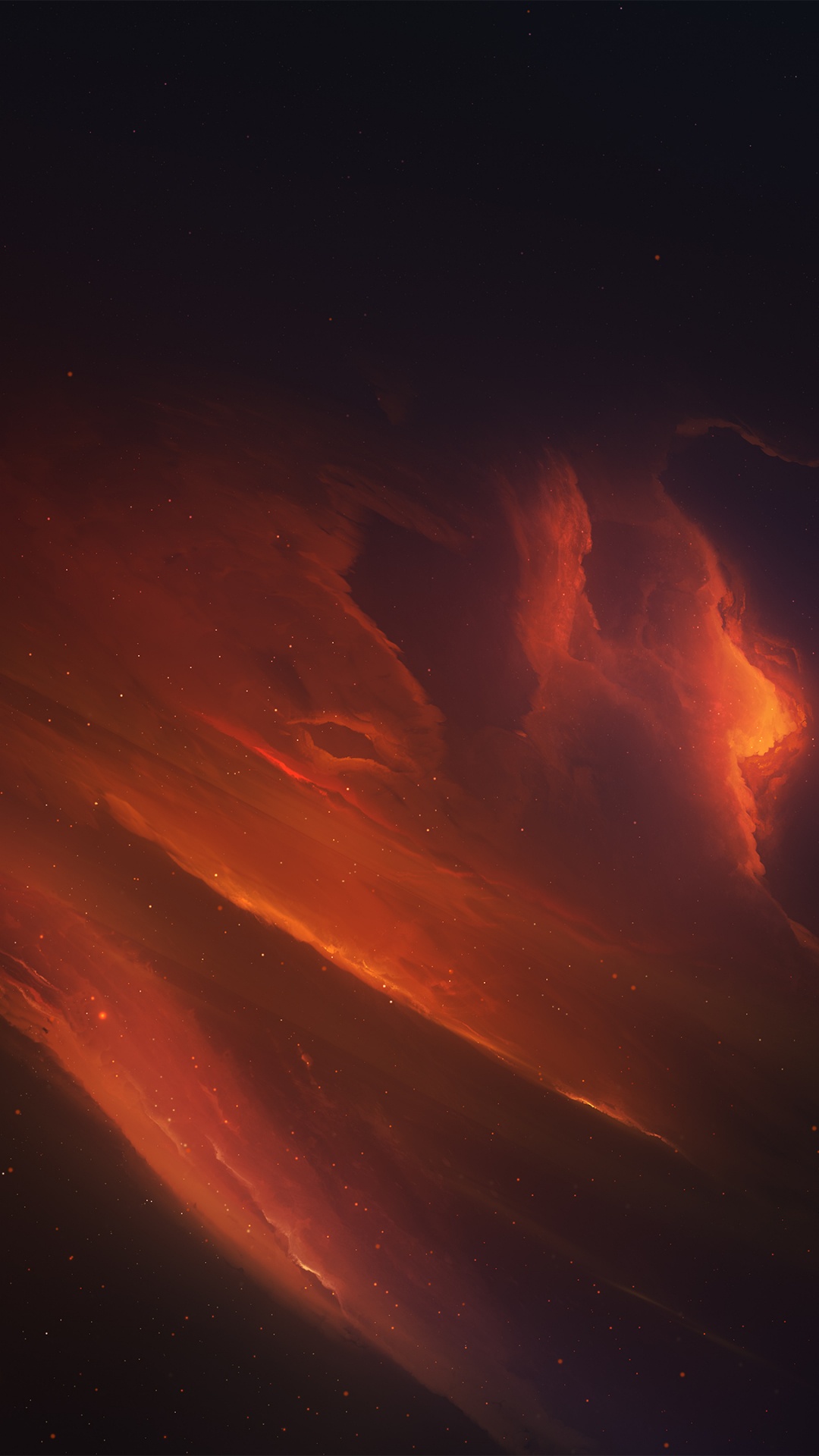 Orange and Red Fire During Night Time. Wallpaper in 1080x1920 Resolution
