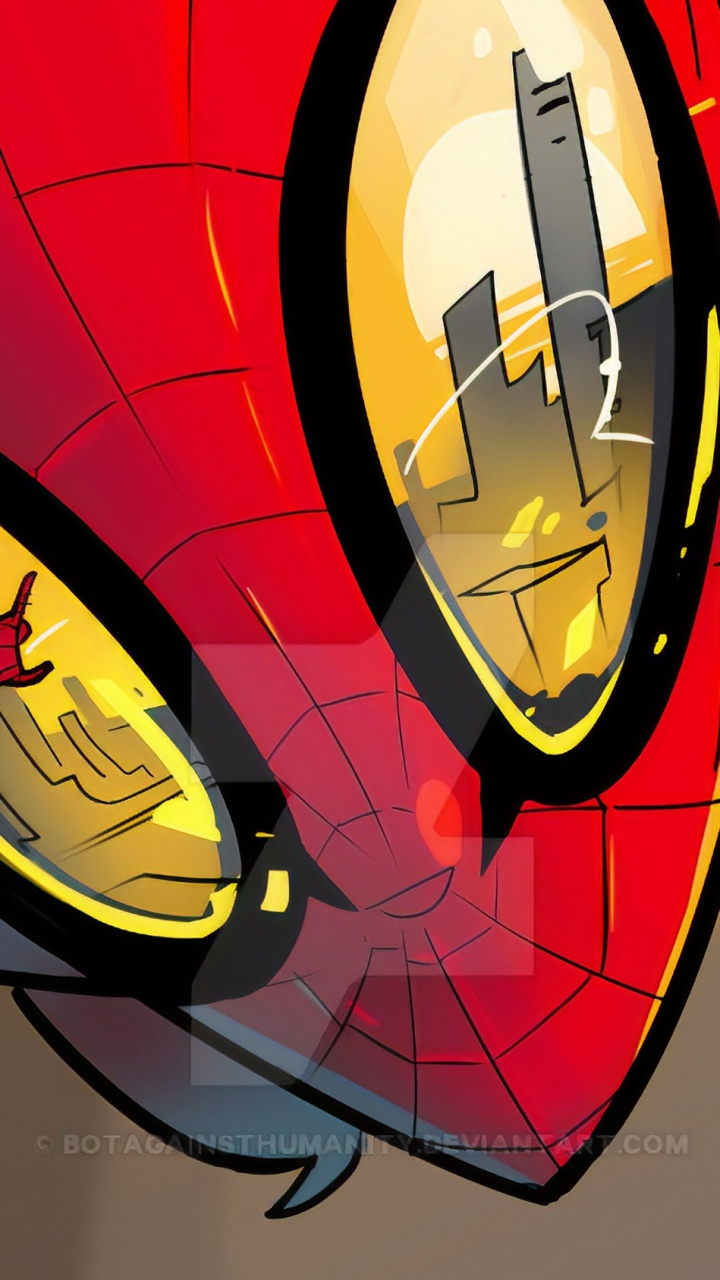 Ilustración de Corazón Rojo y Negro. Wallpaper in 720x1280 Resolution