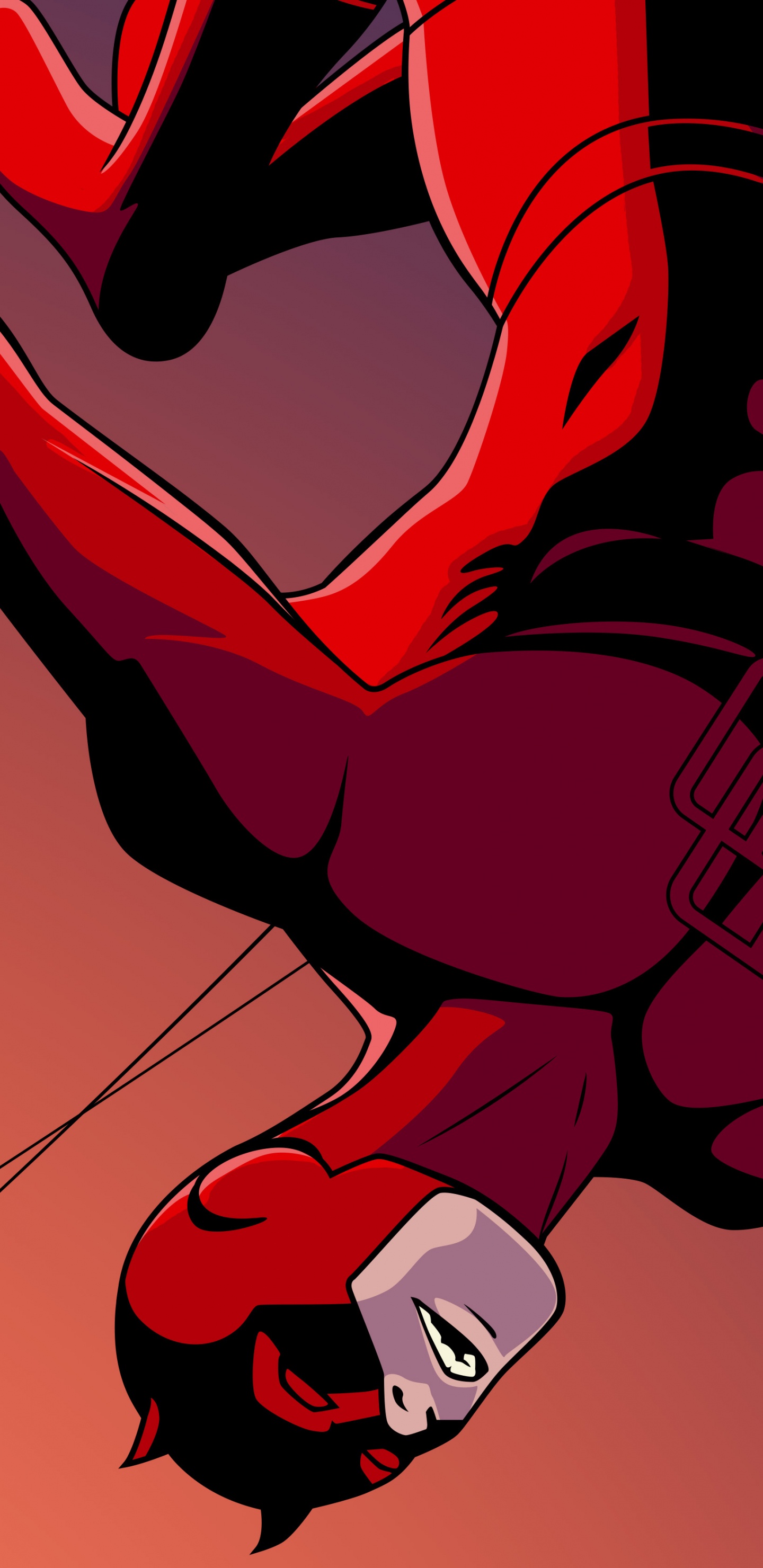 怕死的, 漫威魔王第3季, Marvel, 红色的, 卡通 壁纸 1440x2960 允许