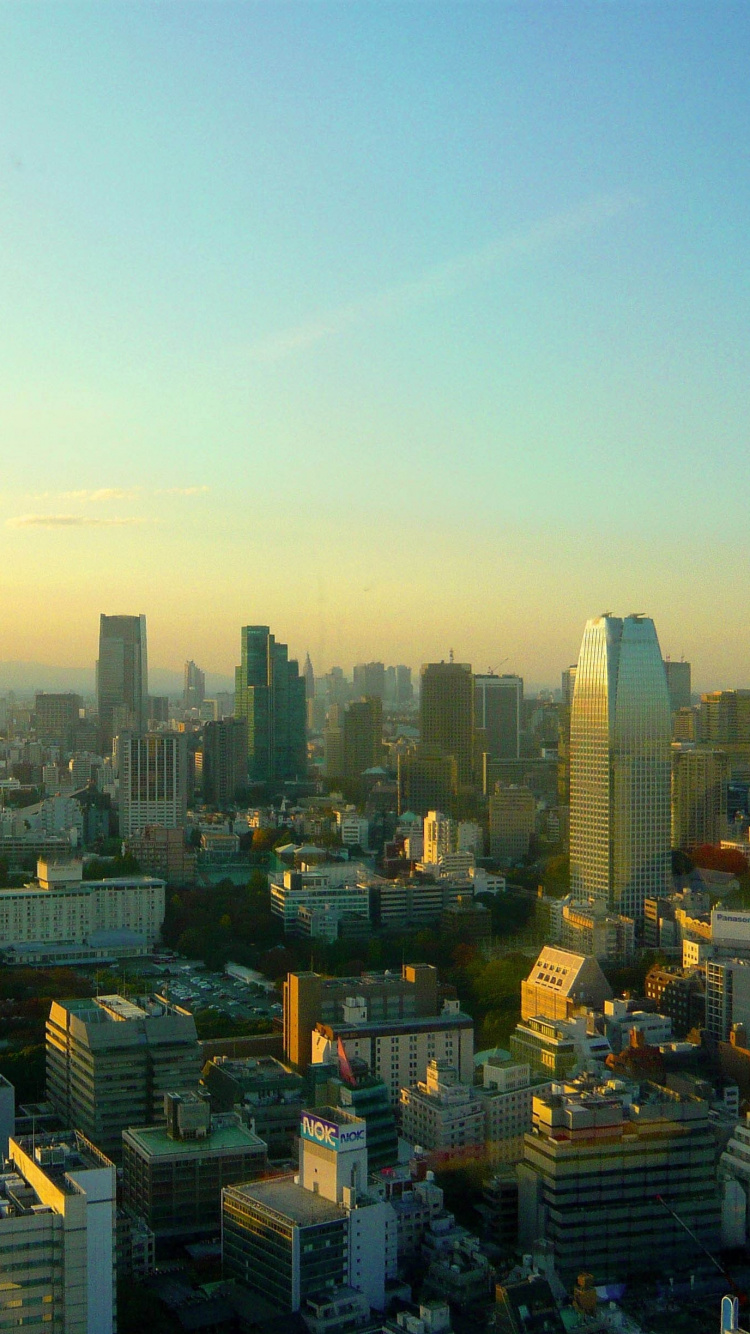 东京塔, 城市景观, 城市, 大都会, 天际线 壁纸 750x1334 允许