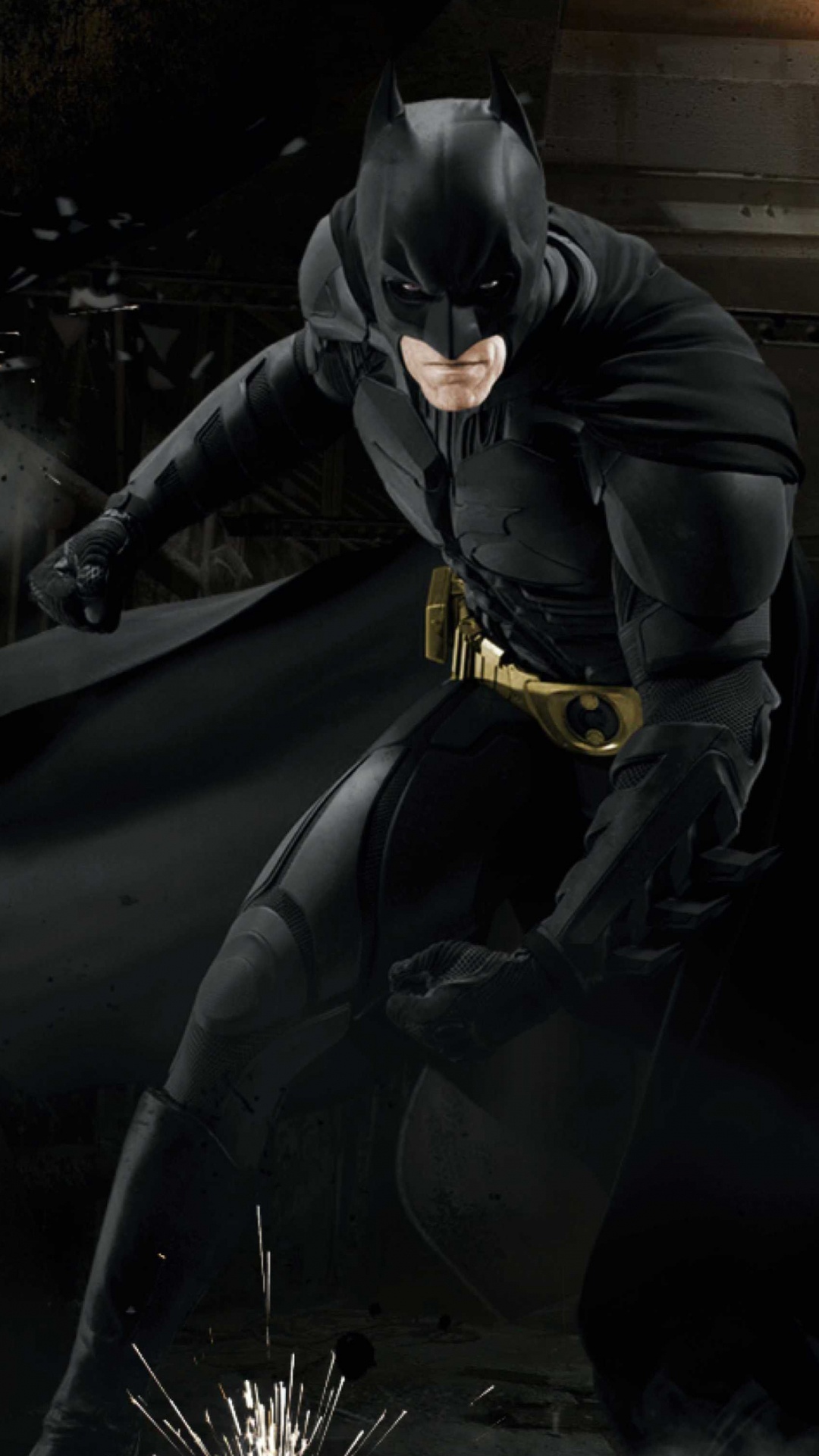 Homme en Manteau Noir et Pantalon Debout Sur Une Surface Noire. Wallpaper in 1080x1920 Resolution