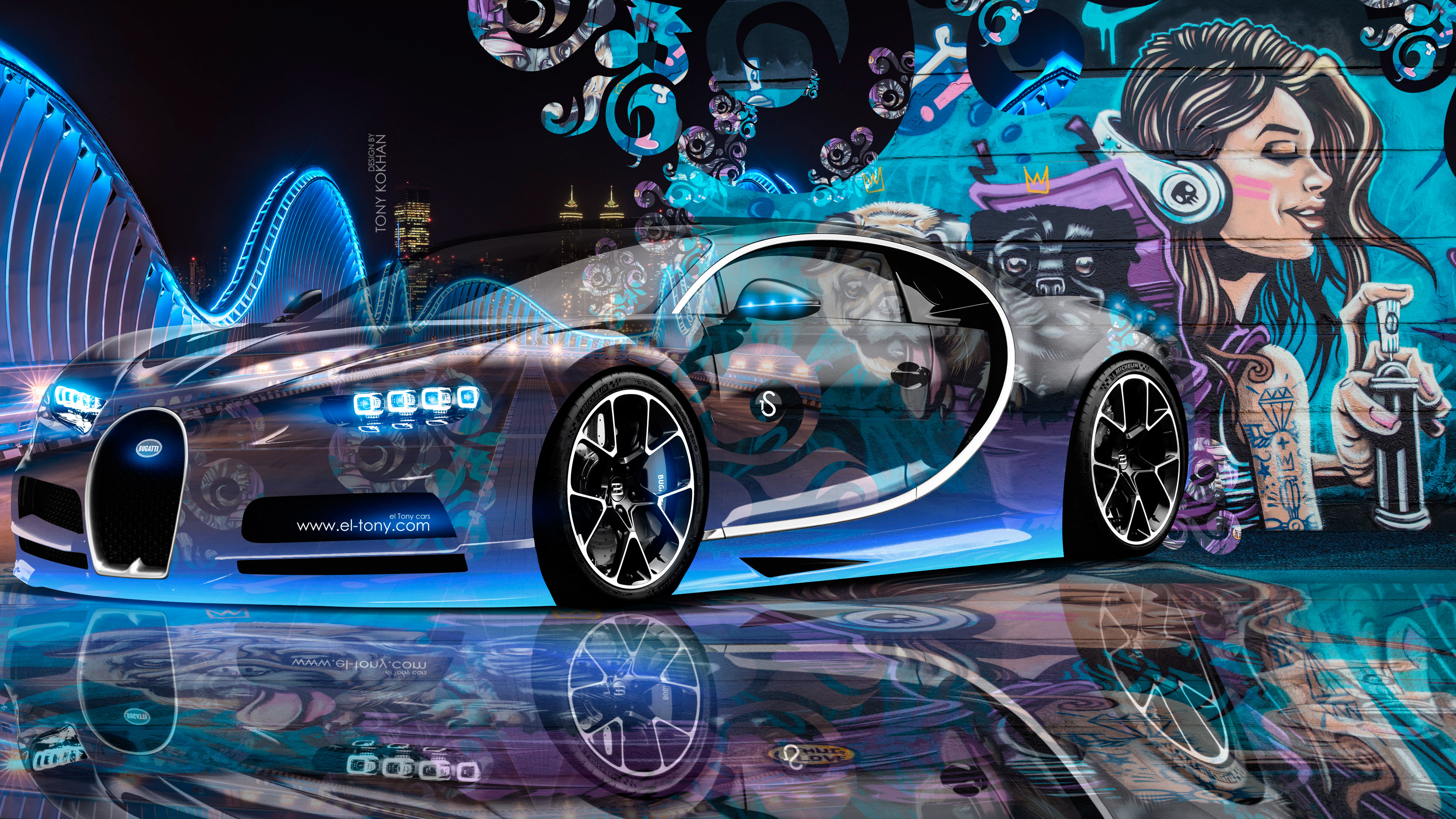 Roue de Voiture Noir et Blanc. Wallpaper in 3840x2160 Resolution